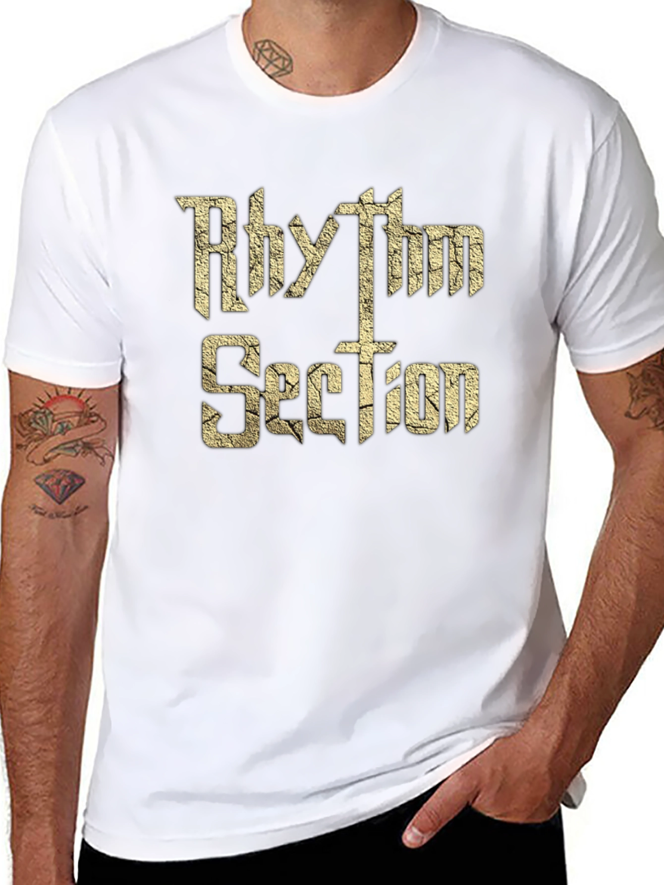 Rhythm Section Graphic Tee - Black Cotton Comfort