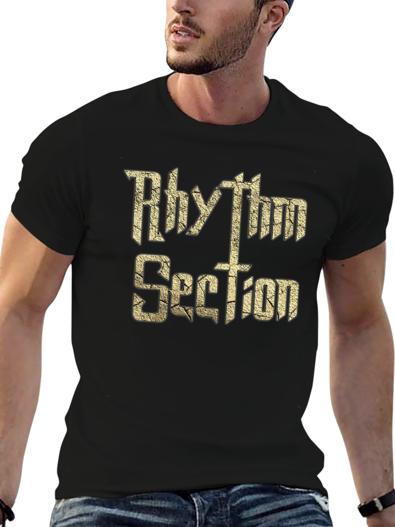 Rhythm Section Graphic Tee - Black Cotton Comfort