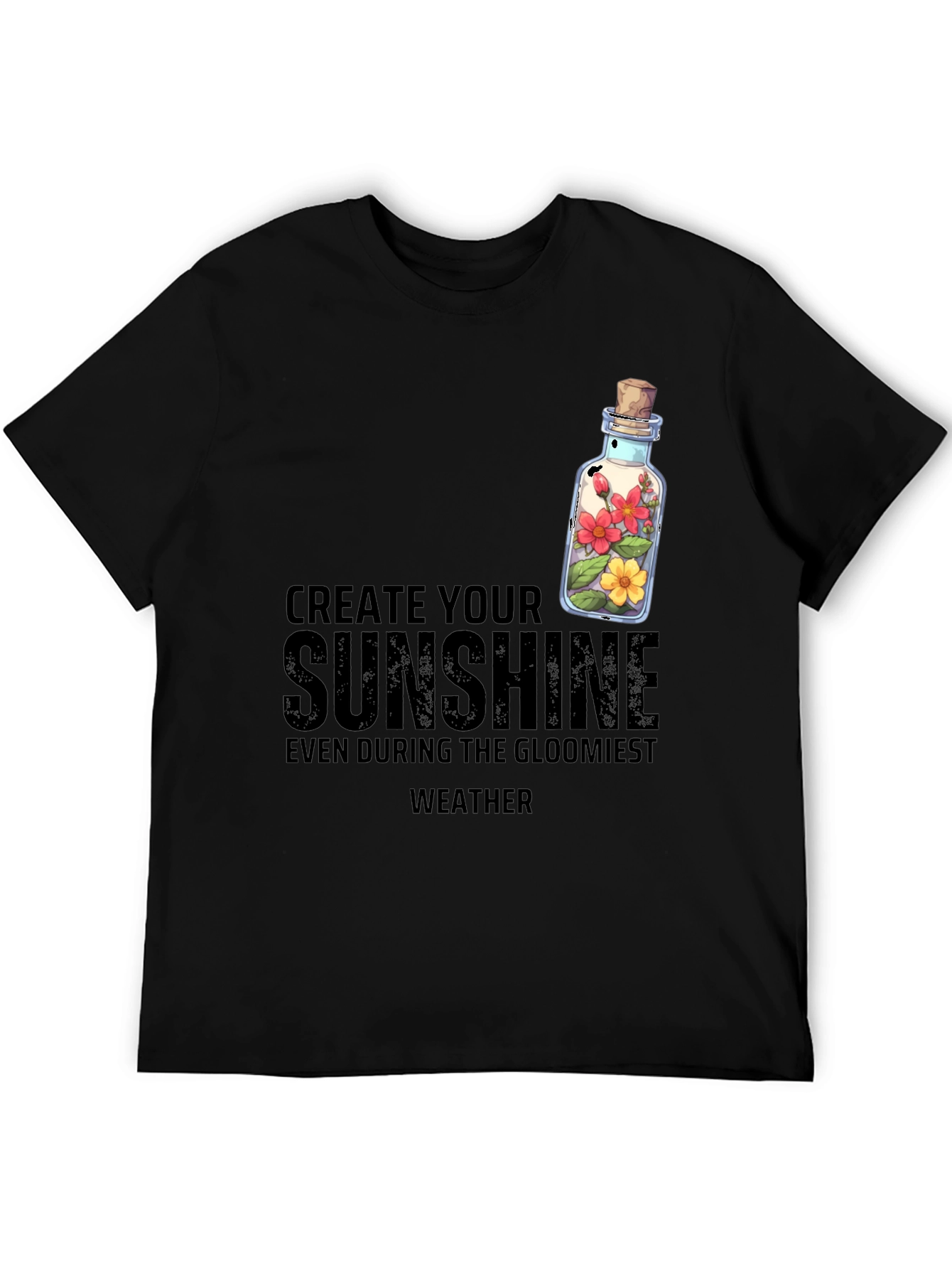 Create Your Sunshine Graphic Tee - Positive Vibes