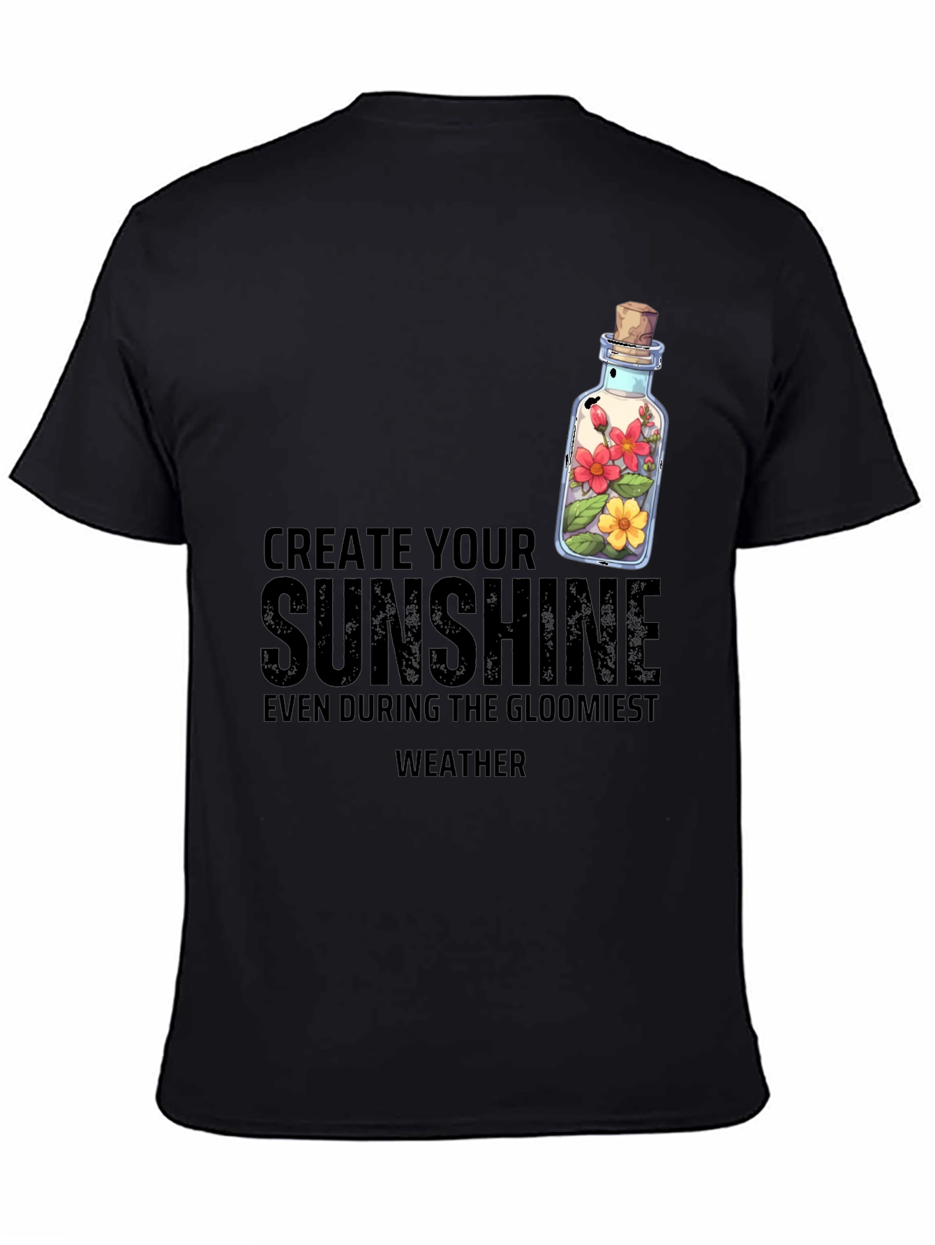 Create Your Sunshine Graphic Tee - Positive Vibes
