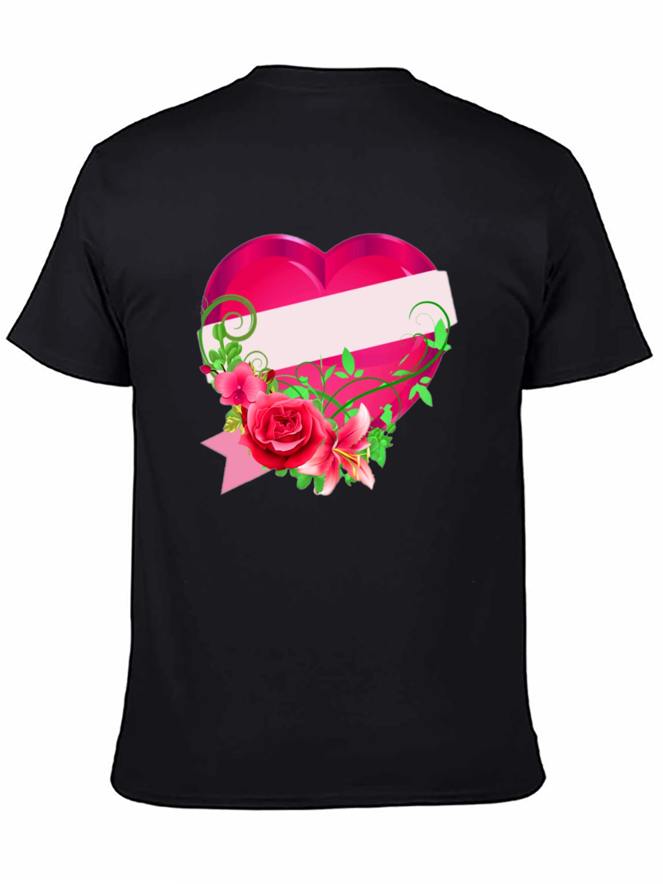 Floral Heart Graphic T-Shirt