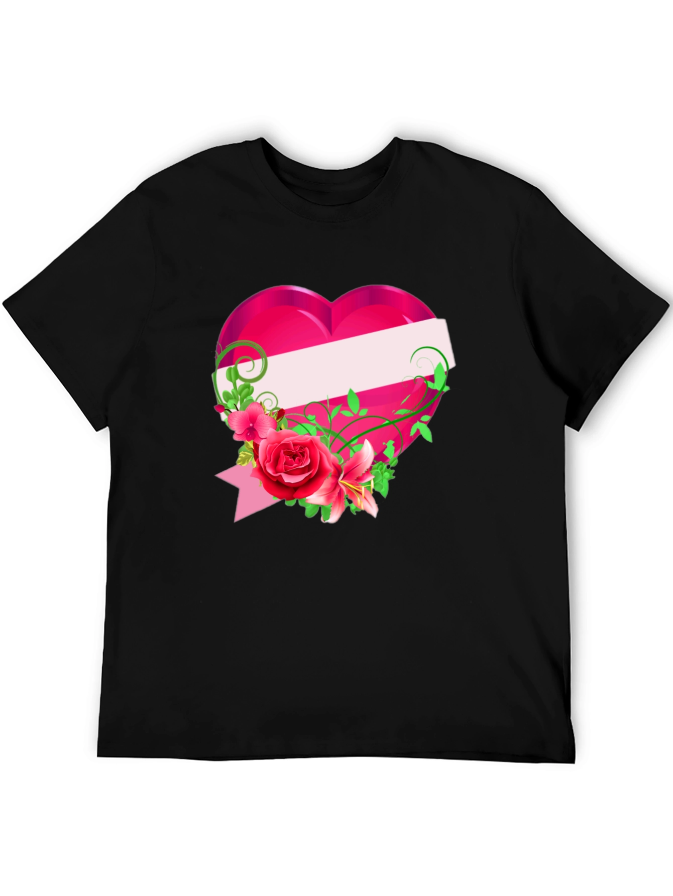 Floral Heart Graphic T-Shirt