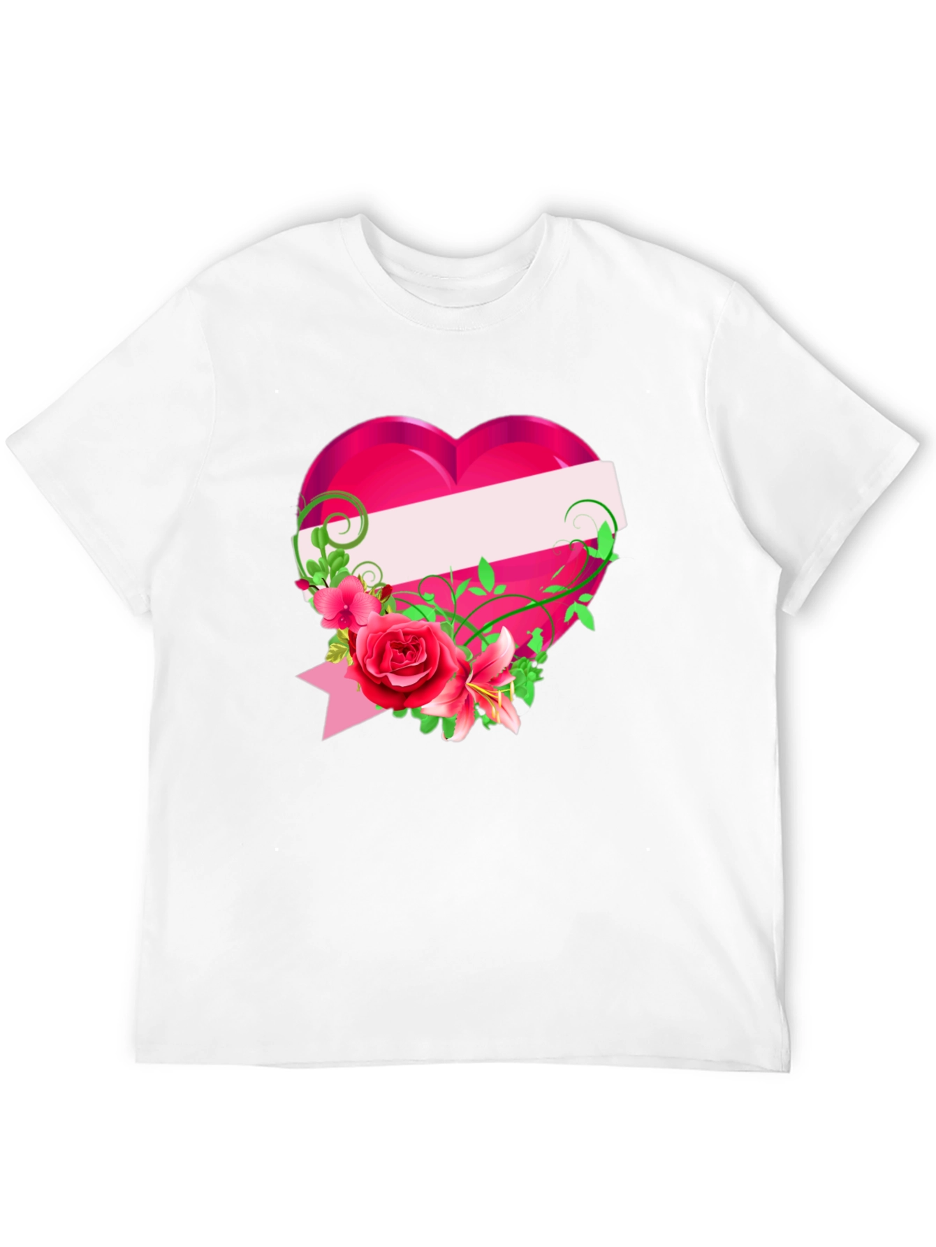 Floral Heart Graphic T-Shirt