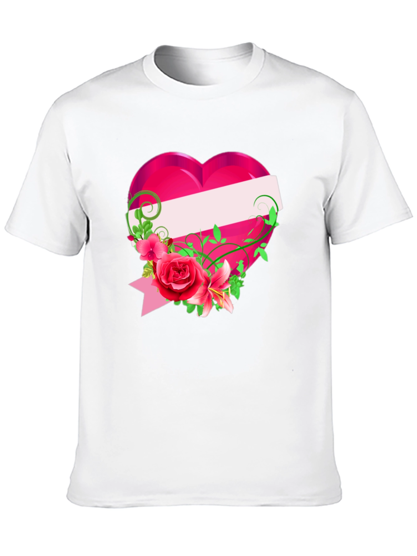 Floral Heart Graphic T-Shirt