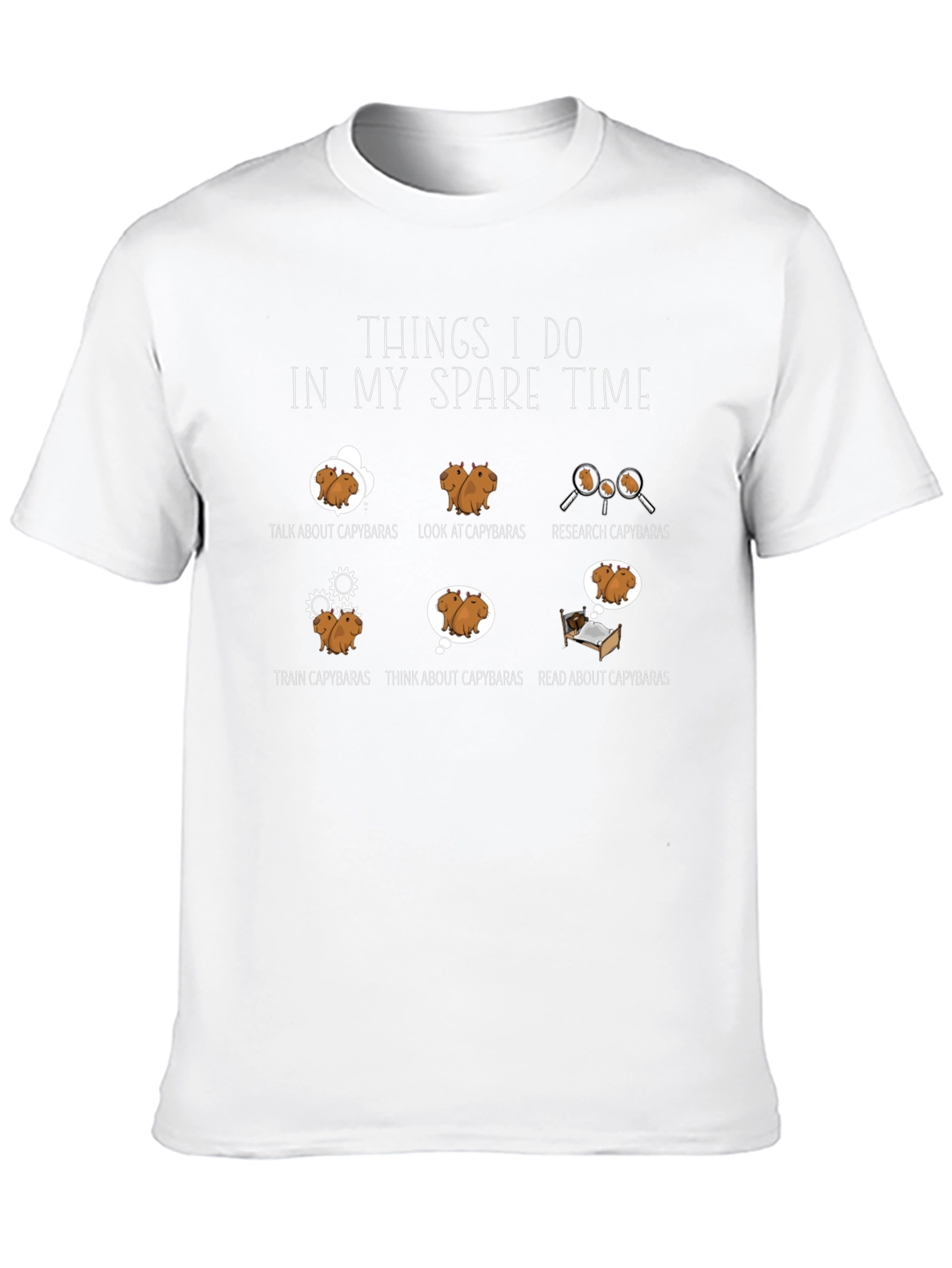 Capybara Lover T-Shirt - Spare Time Activities