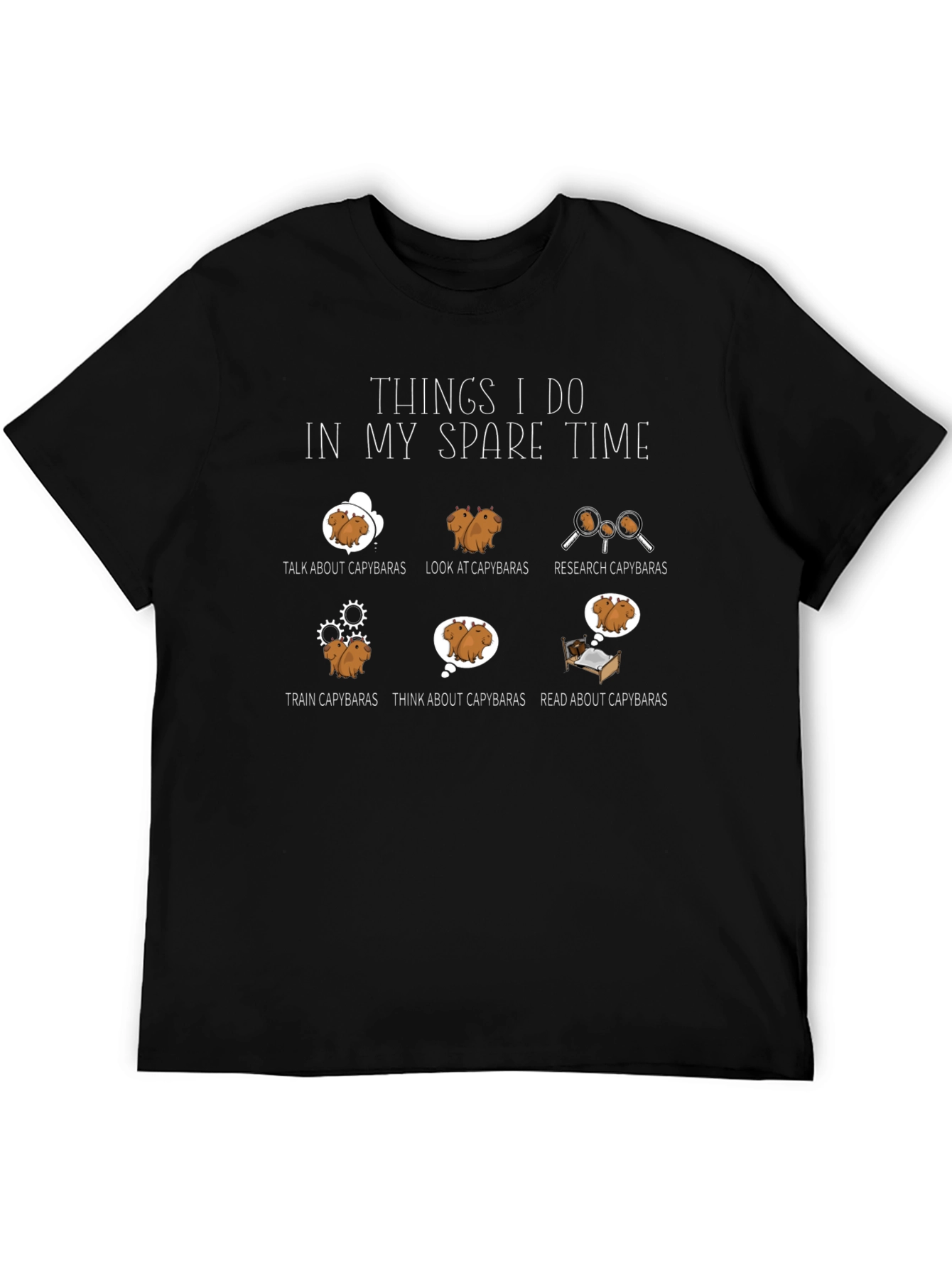 Capybara Lover T-Shirt - Spare Time Activities