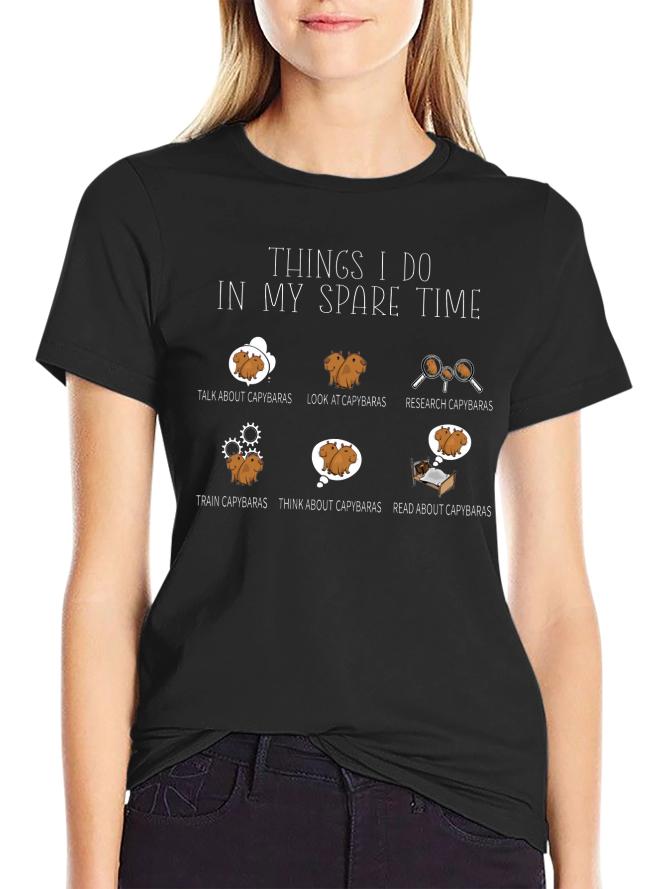 Capybara Lover T-Shirt - Spare Time Activities