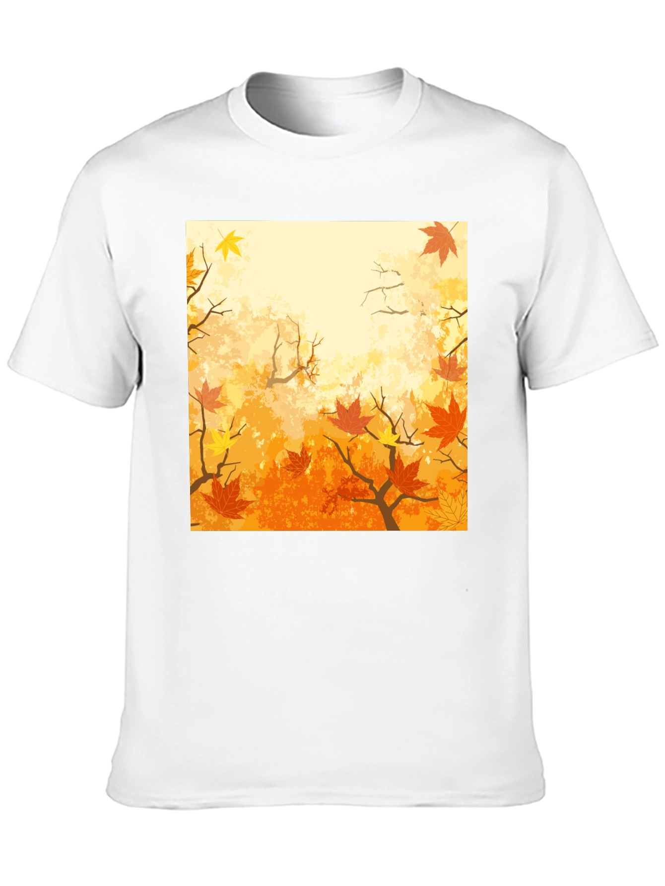 Autumn Leaves Graphic T-Shirt - Black