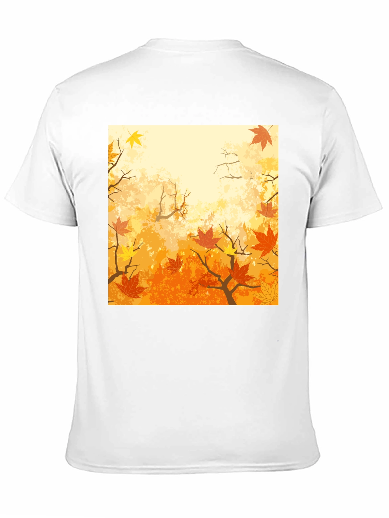 Autumn Leaves Graphic T-Shirt - Black