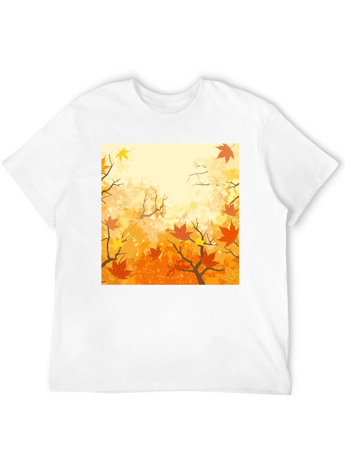 Autumn Leaves Graphic T-Shirt - Black