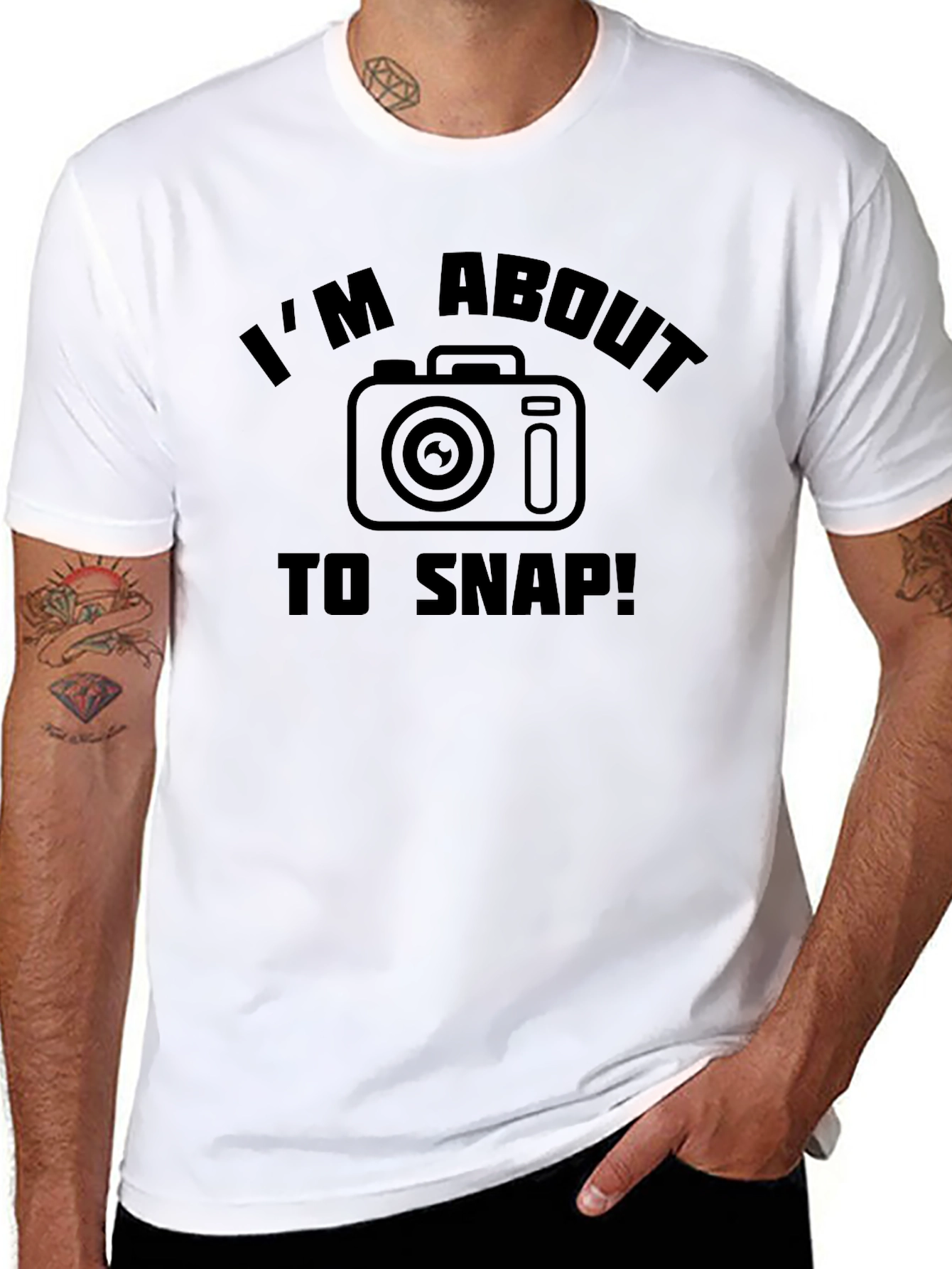 Im About to Snap! Camera Graphic T-Shirt
