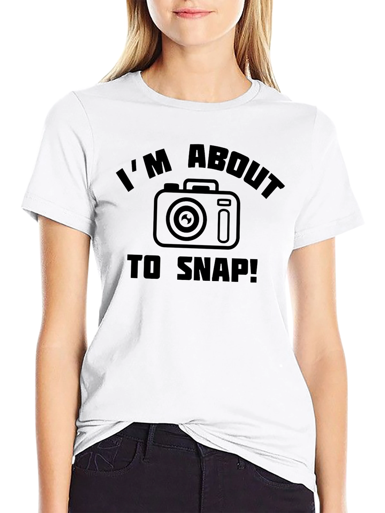 Im About to Snap! Camera Graphic T-Shirt