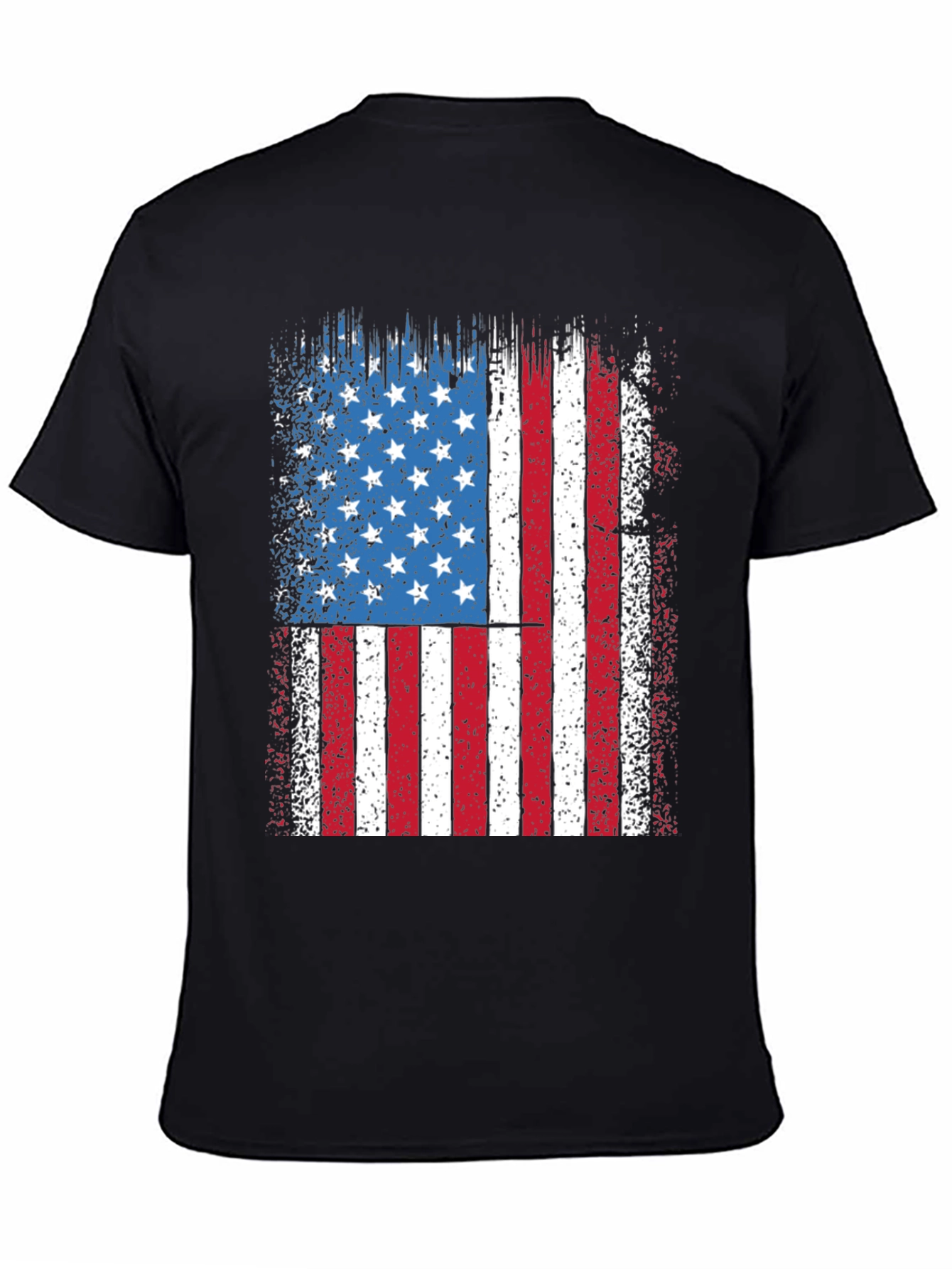 American Flag Distressed Graphic Tee