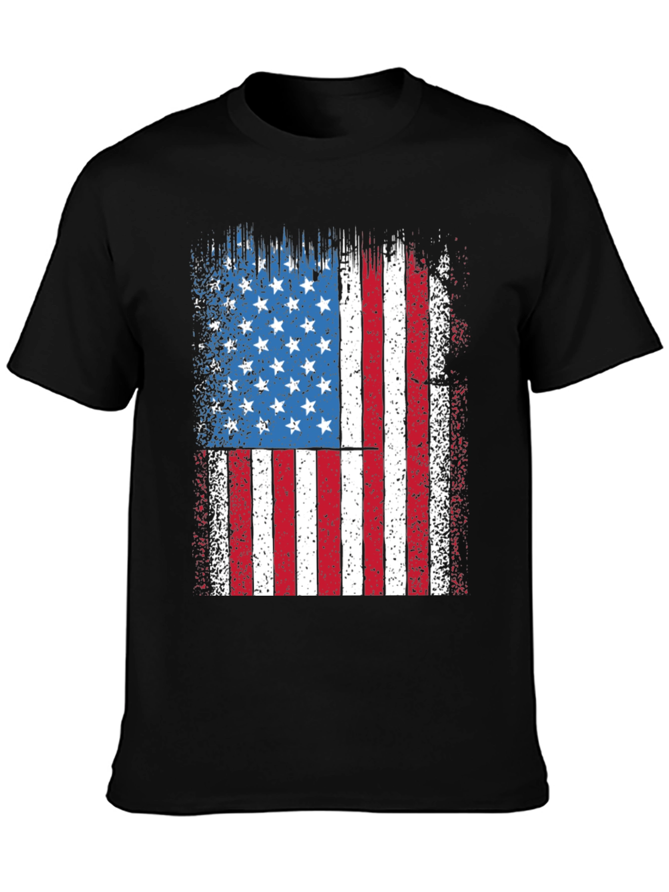 American Flag Distressed Graphic Tee