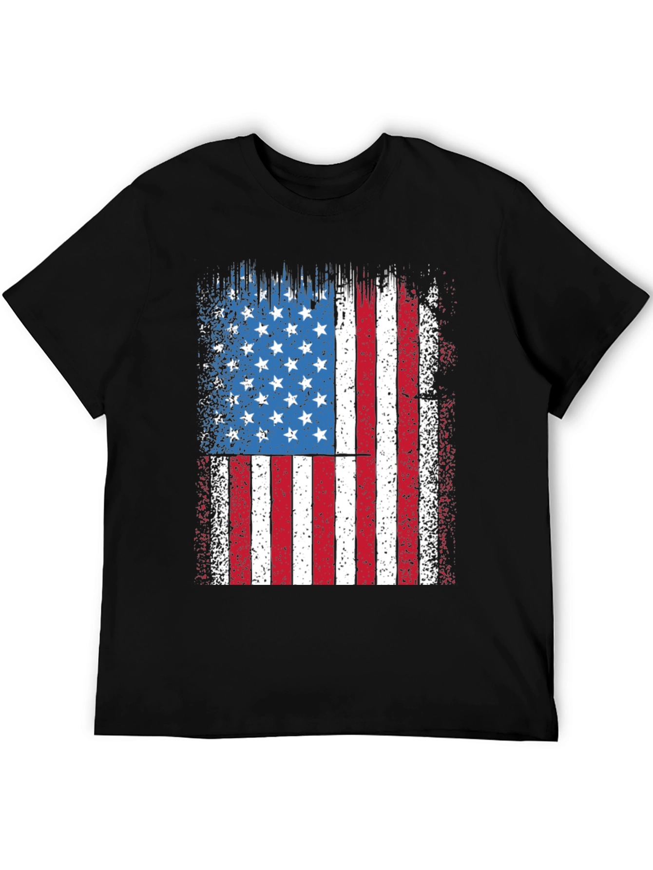 American Flag Distressed Graphic Tee