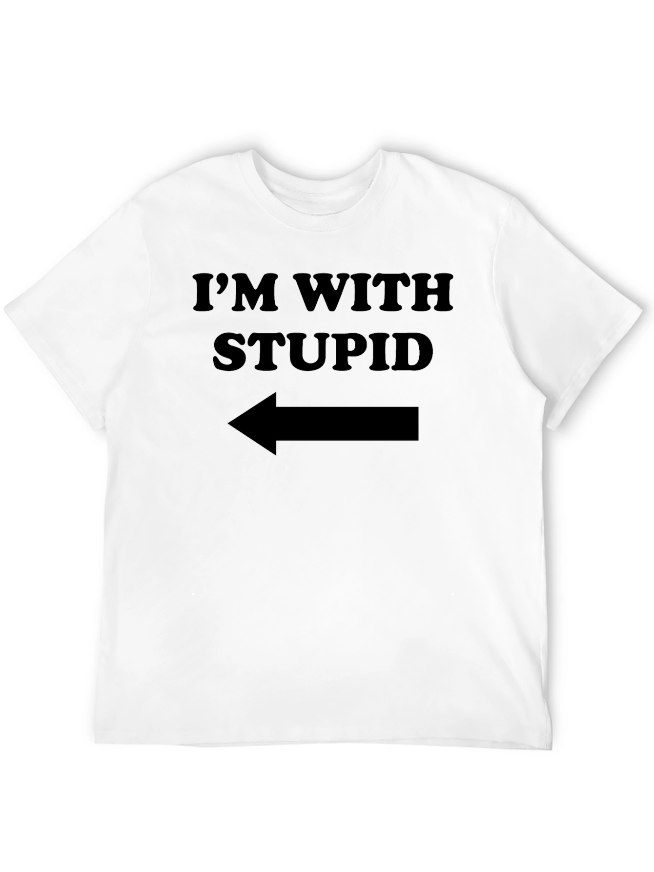 Im With Stupid T-Shirt - Novelty Humor Tee