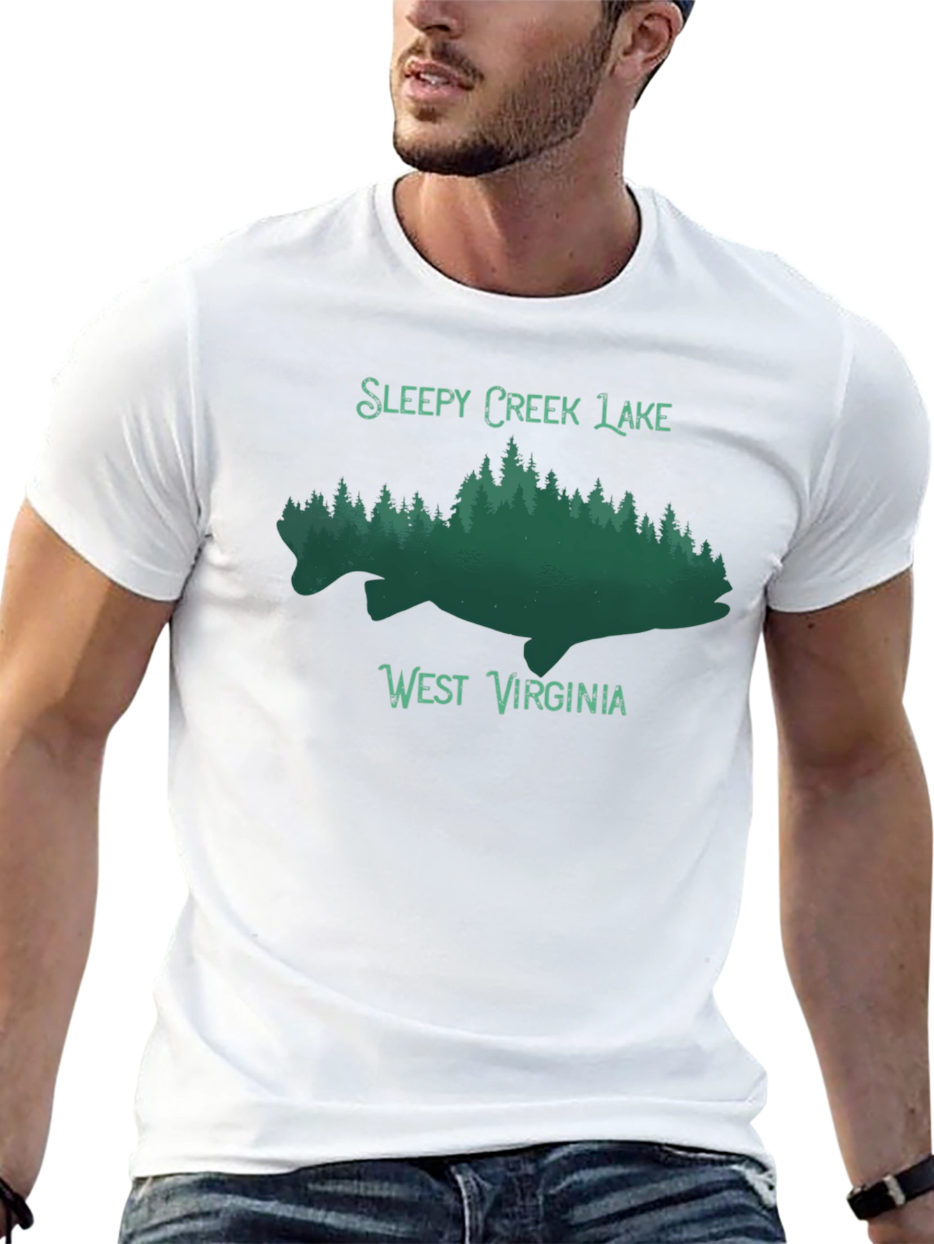 Sleepy Creek Lake West Virginia Black Tee