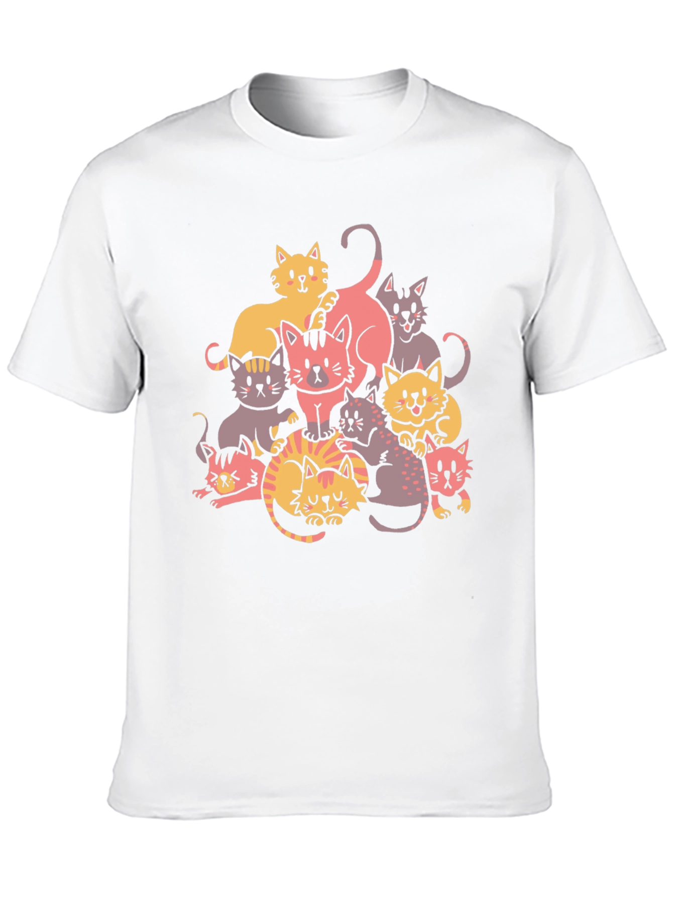 Cats Graphic Tee - Fun & Stylish
