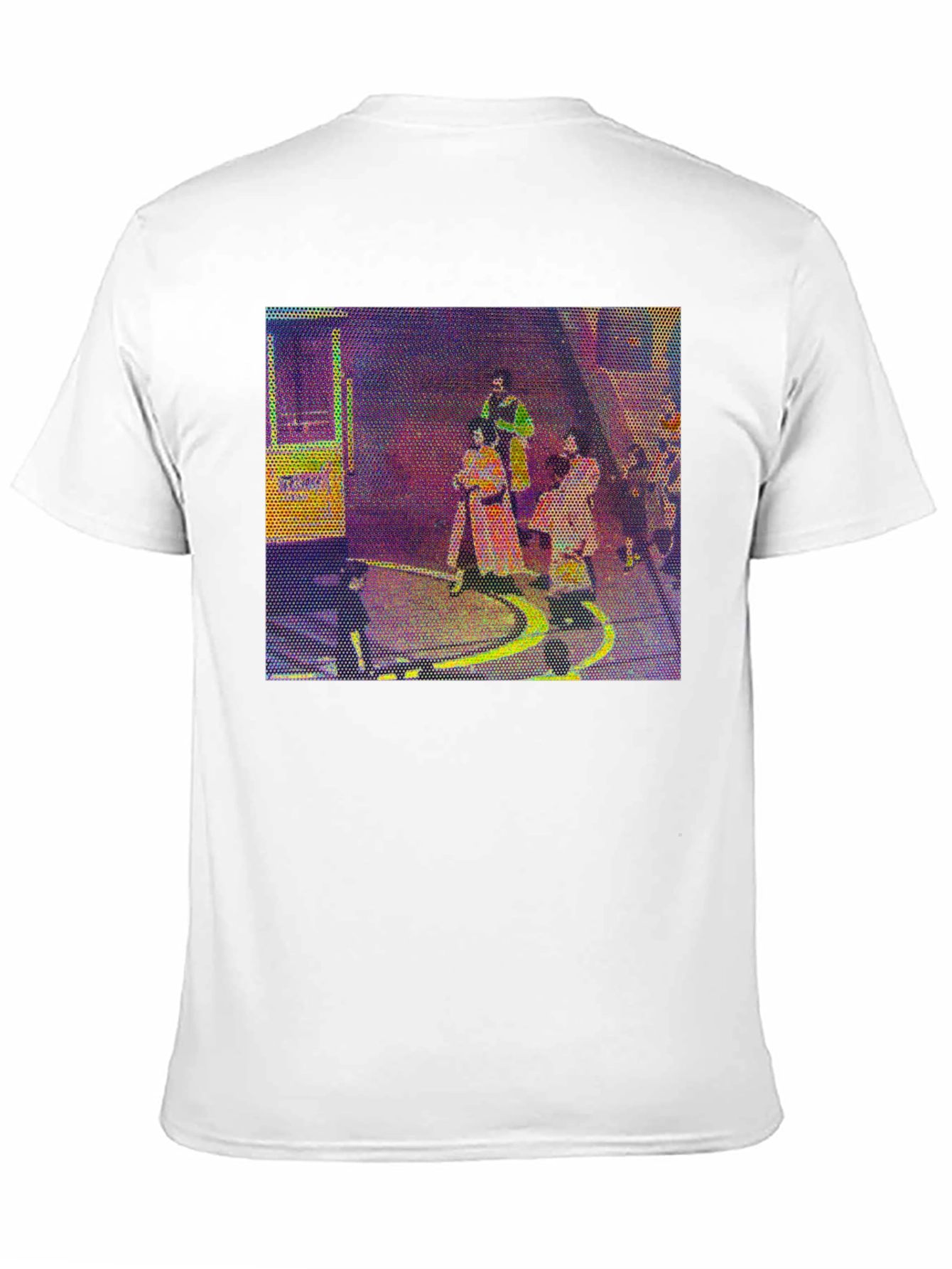Retro Graphic Print Black T-Shirt