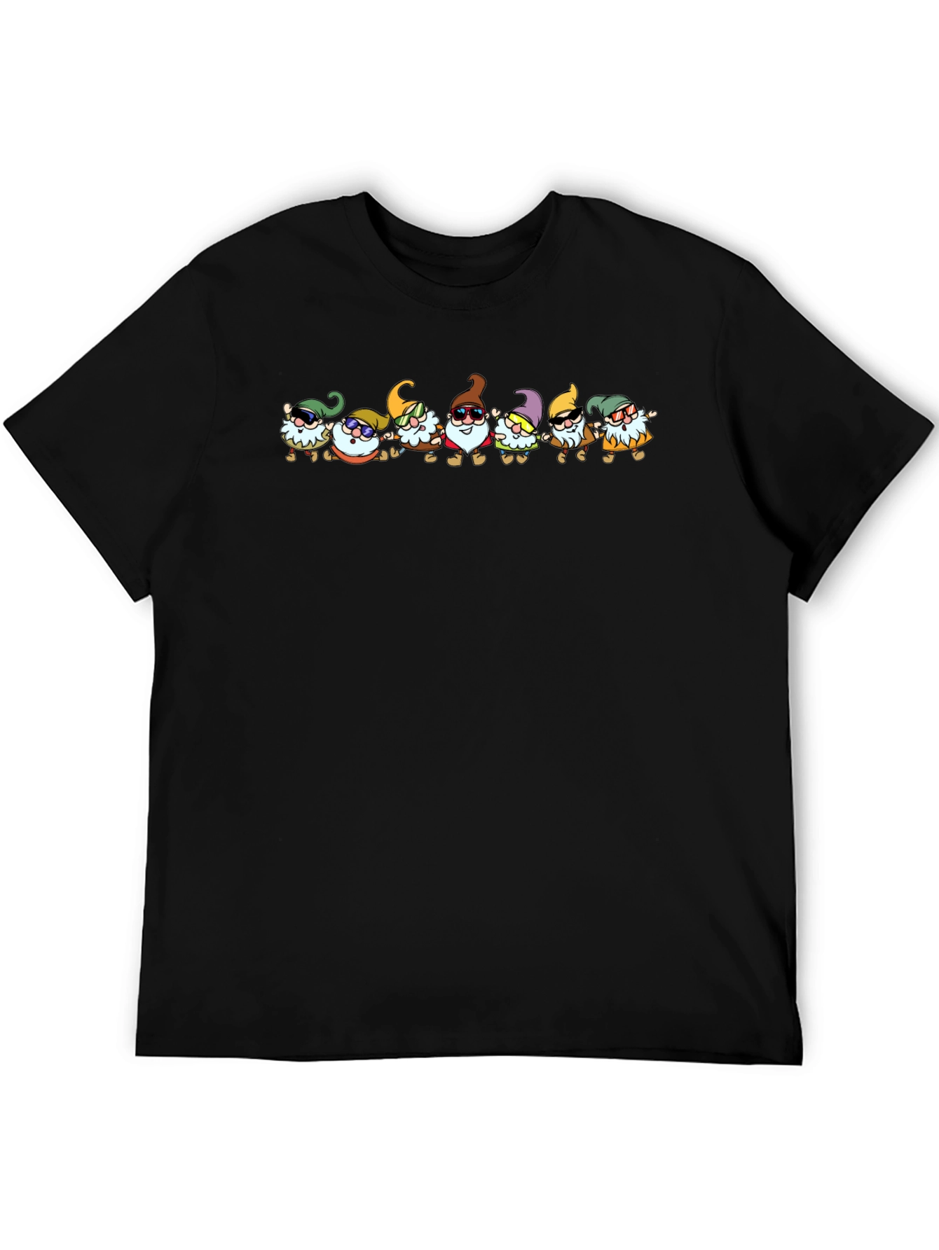 Cool Gang Gnome T-Shirt - Black Cotton Tee