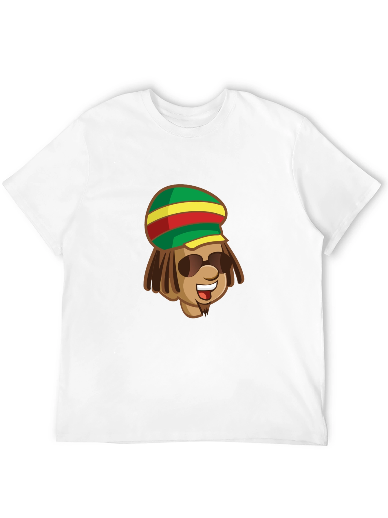 Rasta Man Graphic Black T-Shirt