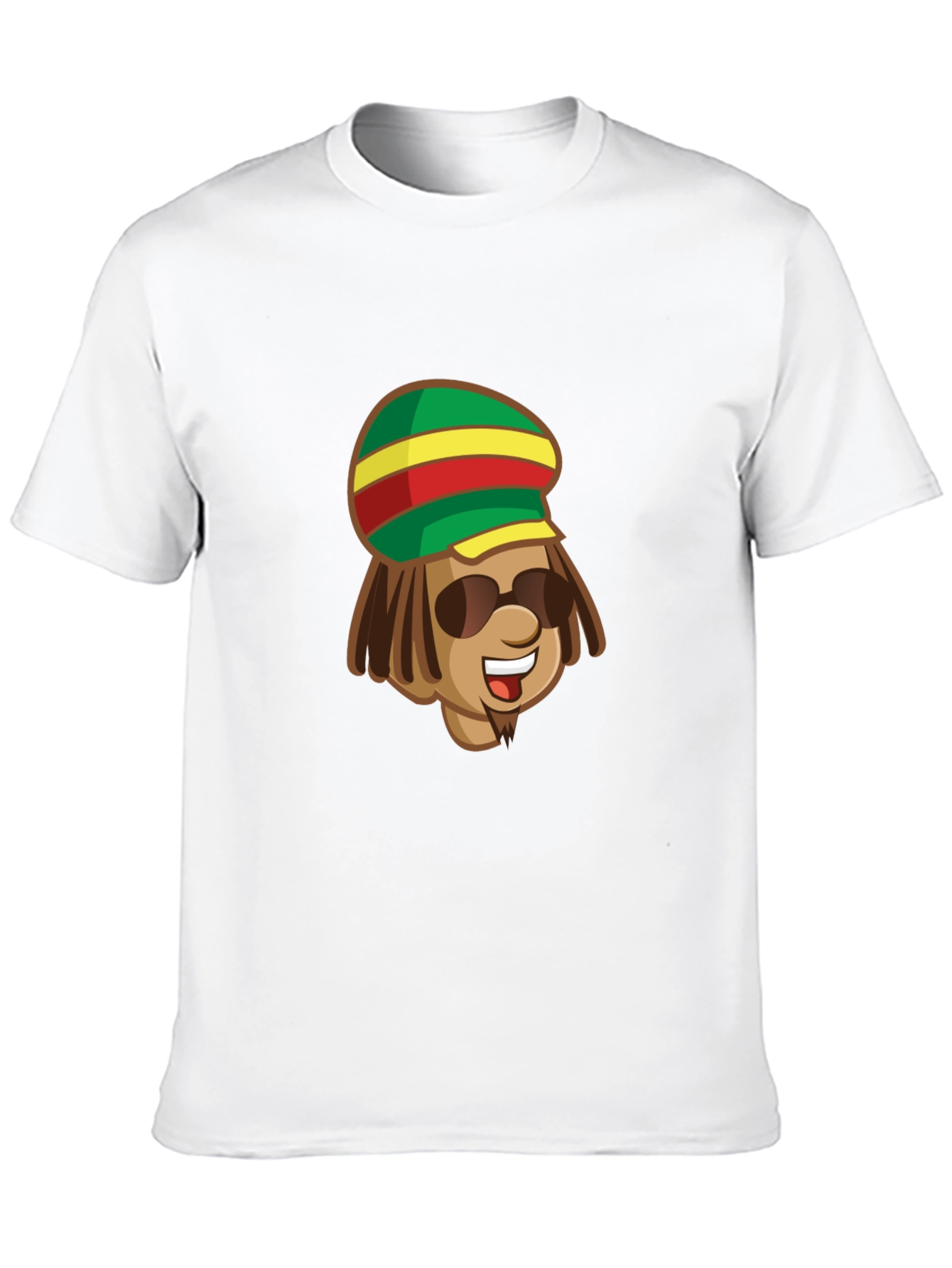 Rasta Man Graphic Black T-Shirt