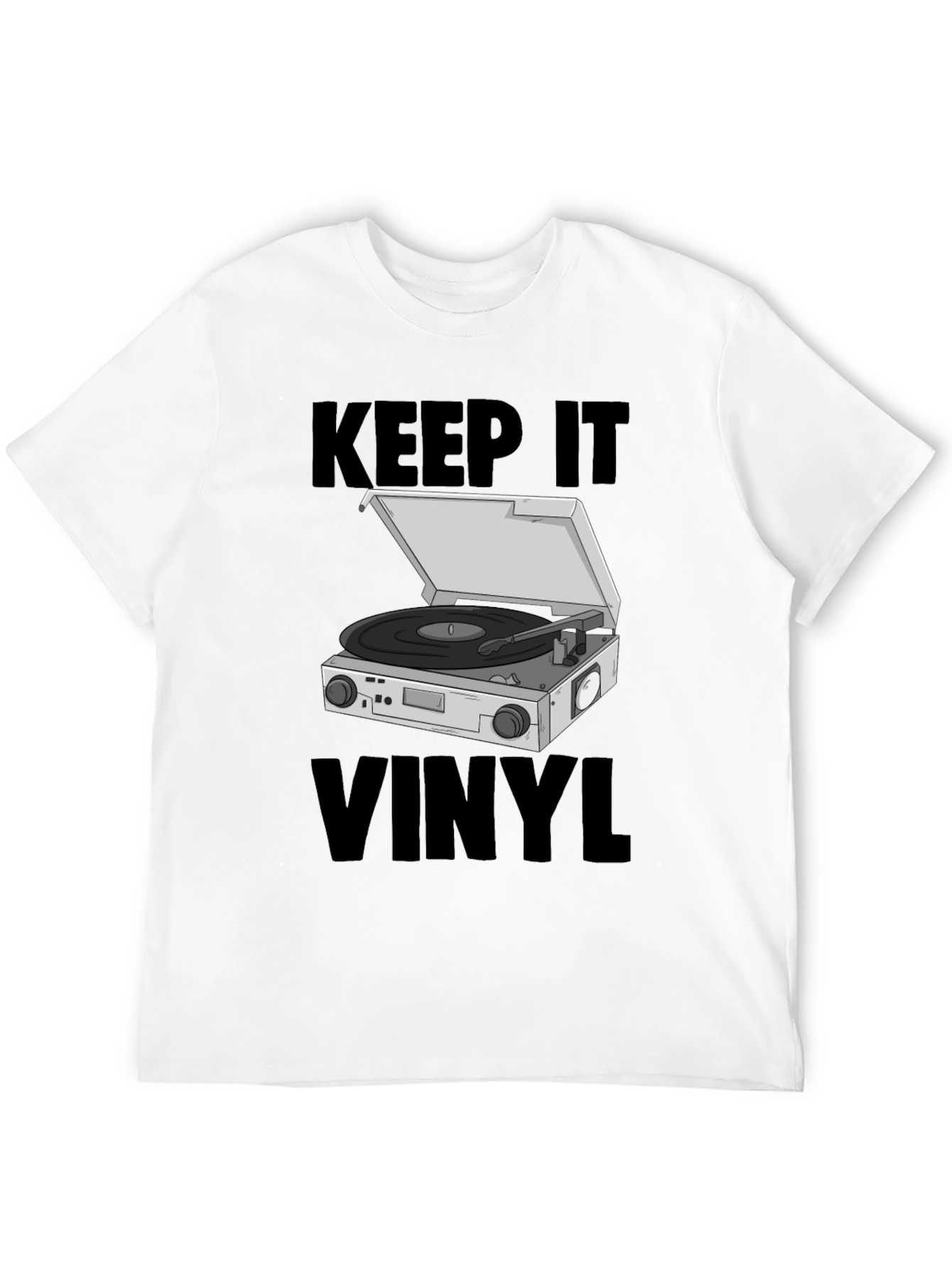 Keep it Vinyl T-Shirt - Retro Music Lover Tee