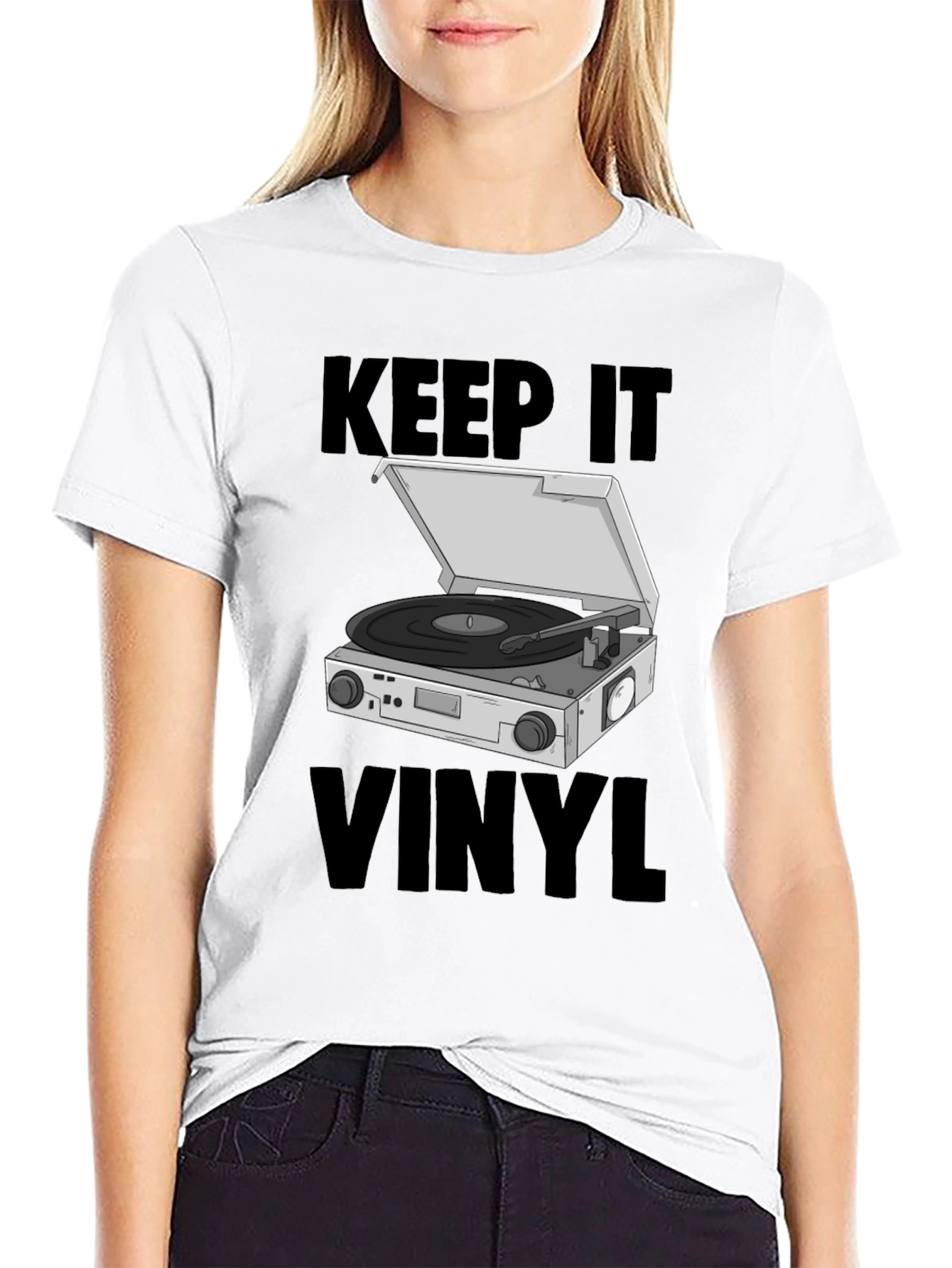 Keep it Vinyl T-Shirt - Retro Music Lover Tee