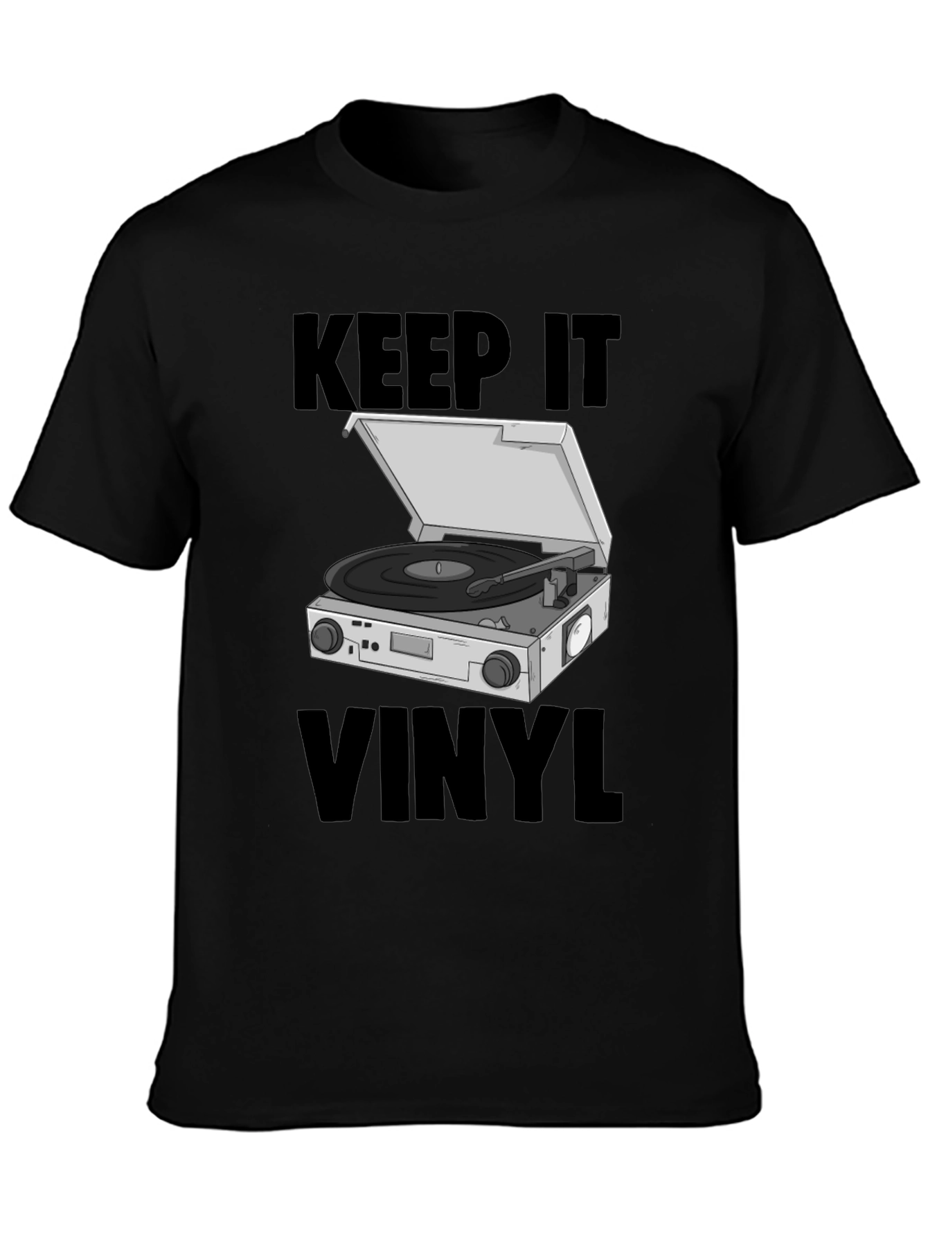 Keep it Vinyl T-Shirt - Retro Music Lover Tee
