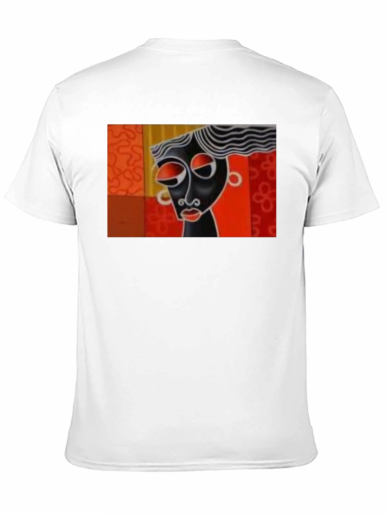 Abstract Art Graphic Tee - Black
