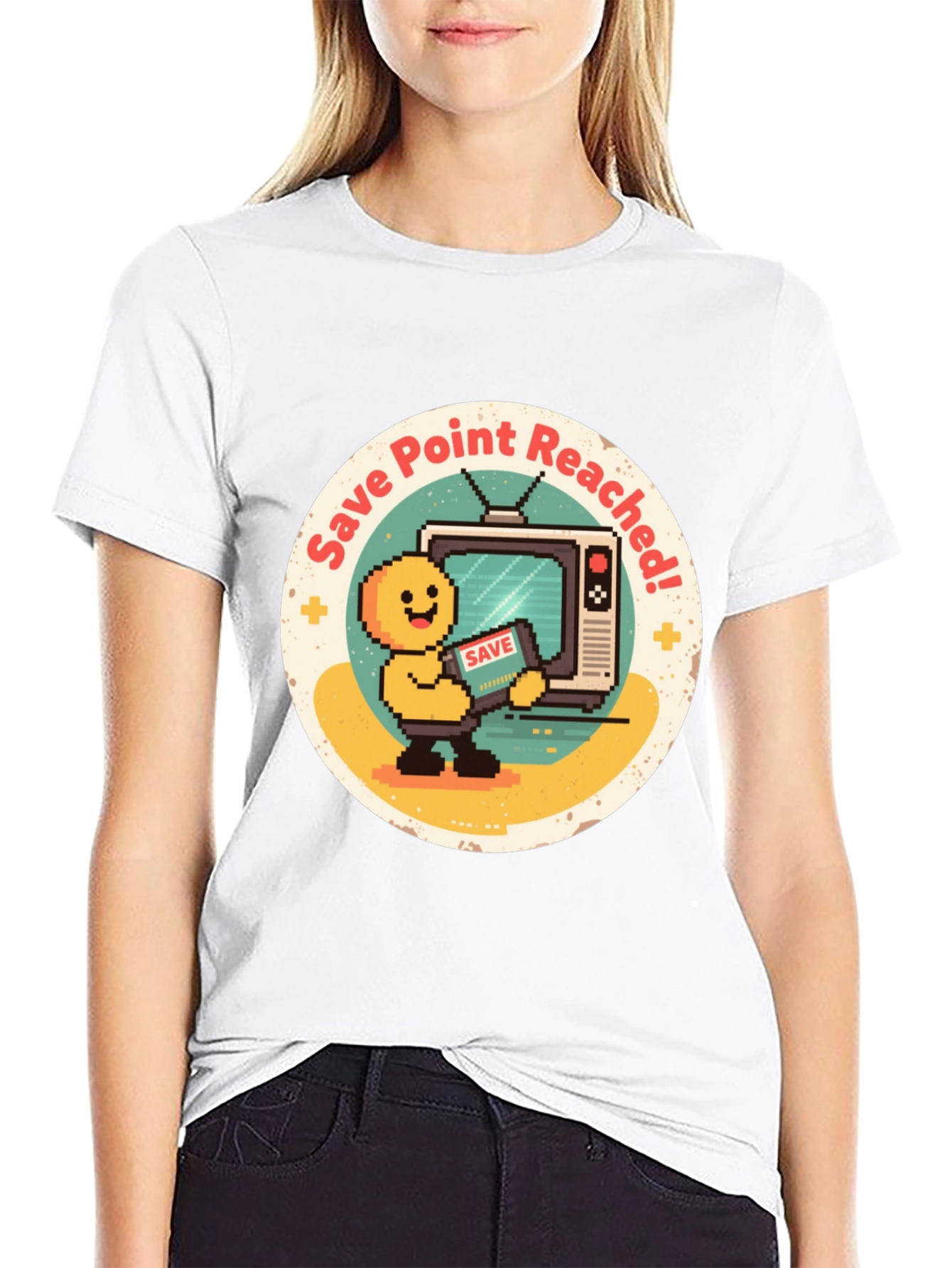 Save Point Reached Black T-Shirt