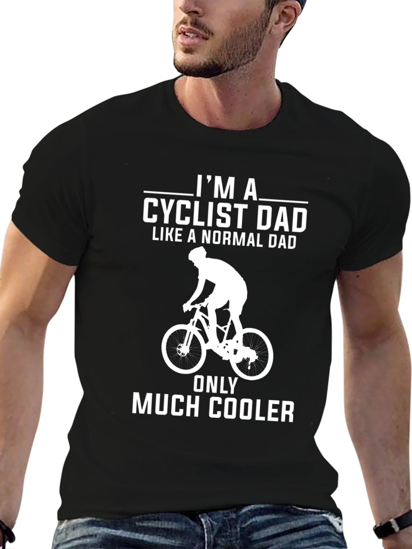Cyclist Dad T-Shirt - Cool Dad Tee