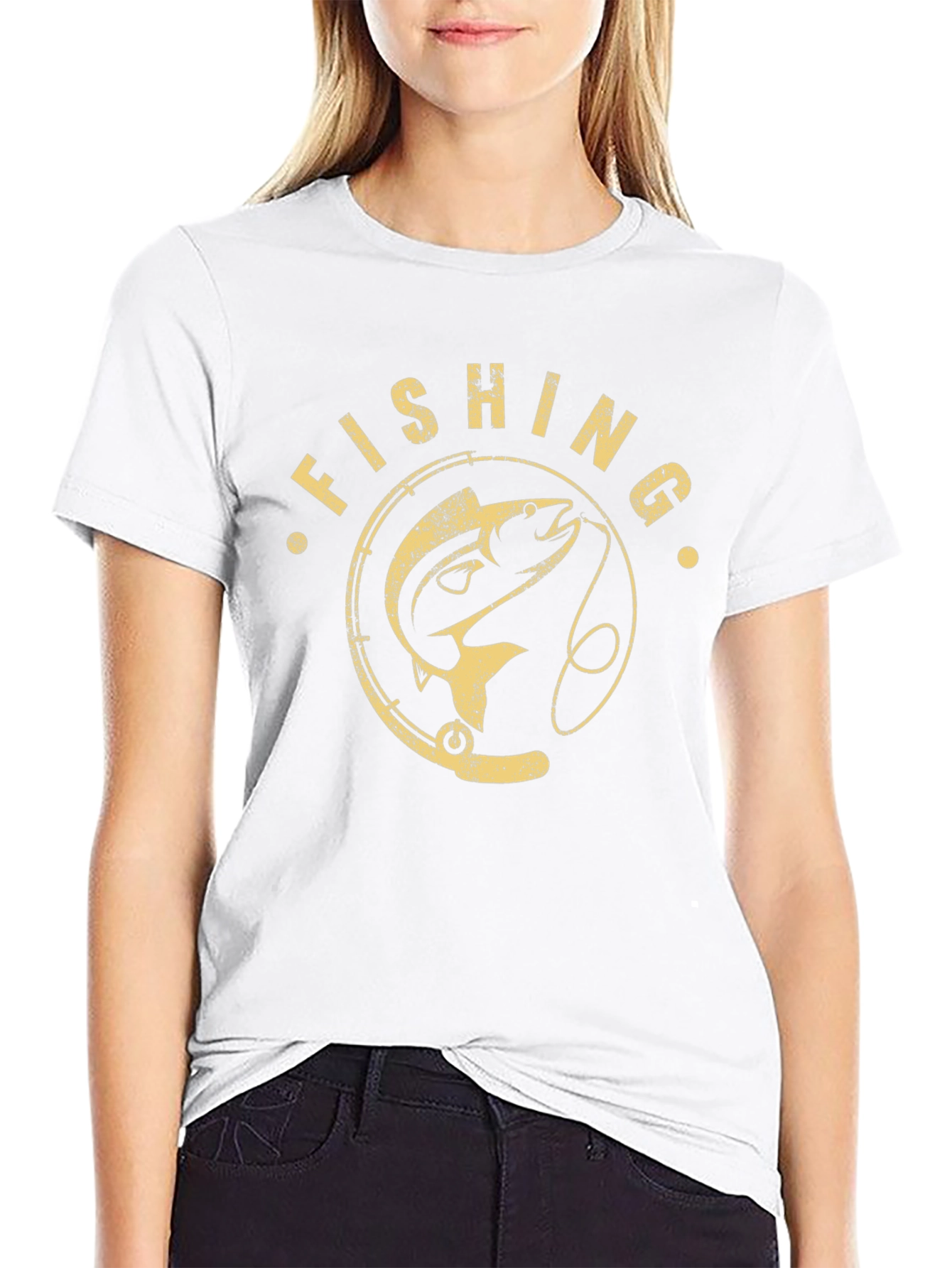 Fishing Graphic Print Mens T-Shirt