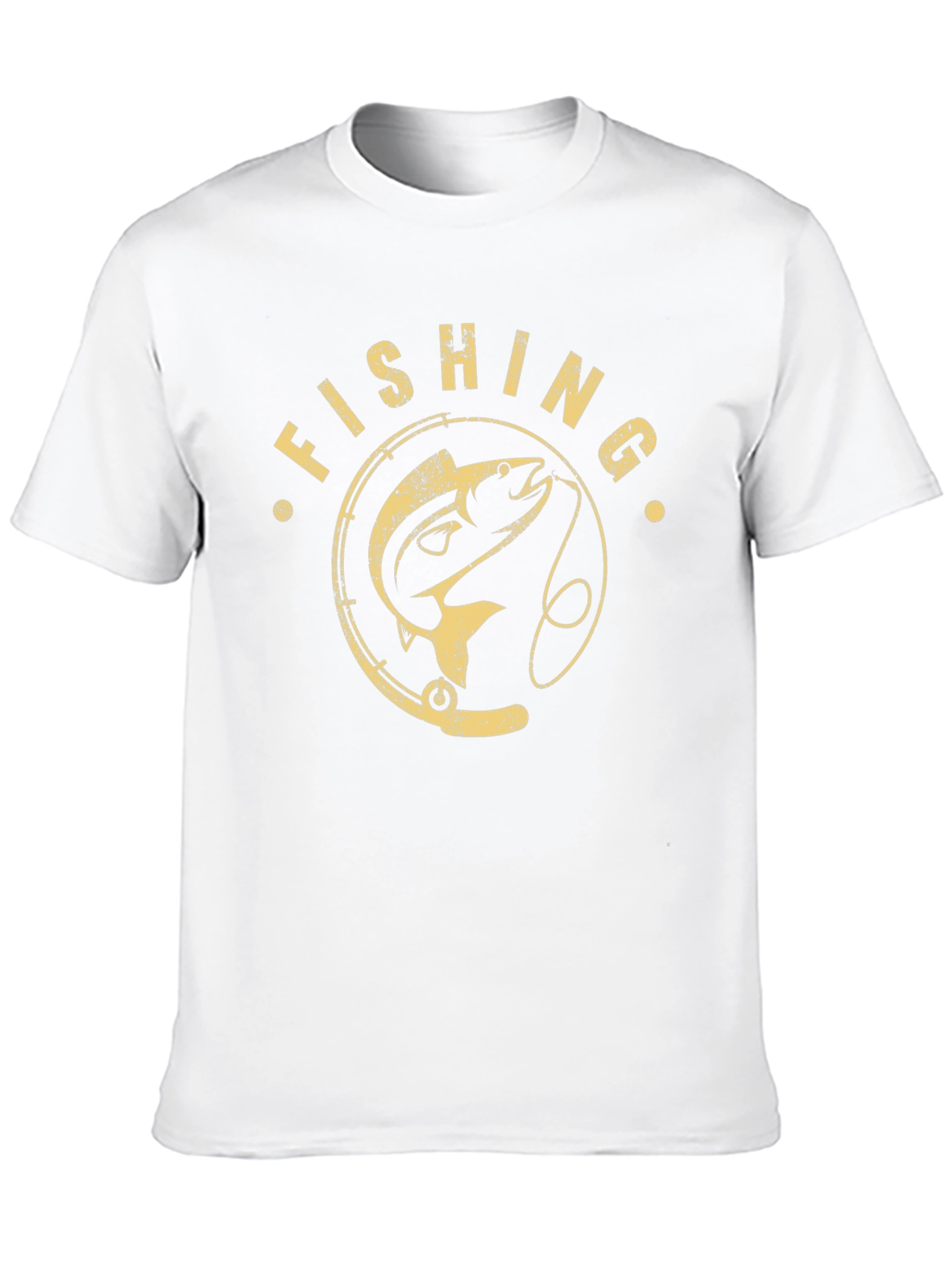 Fishing Graphic Print Mens T-Shirt