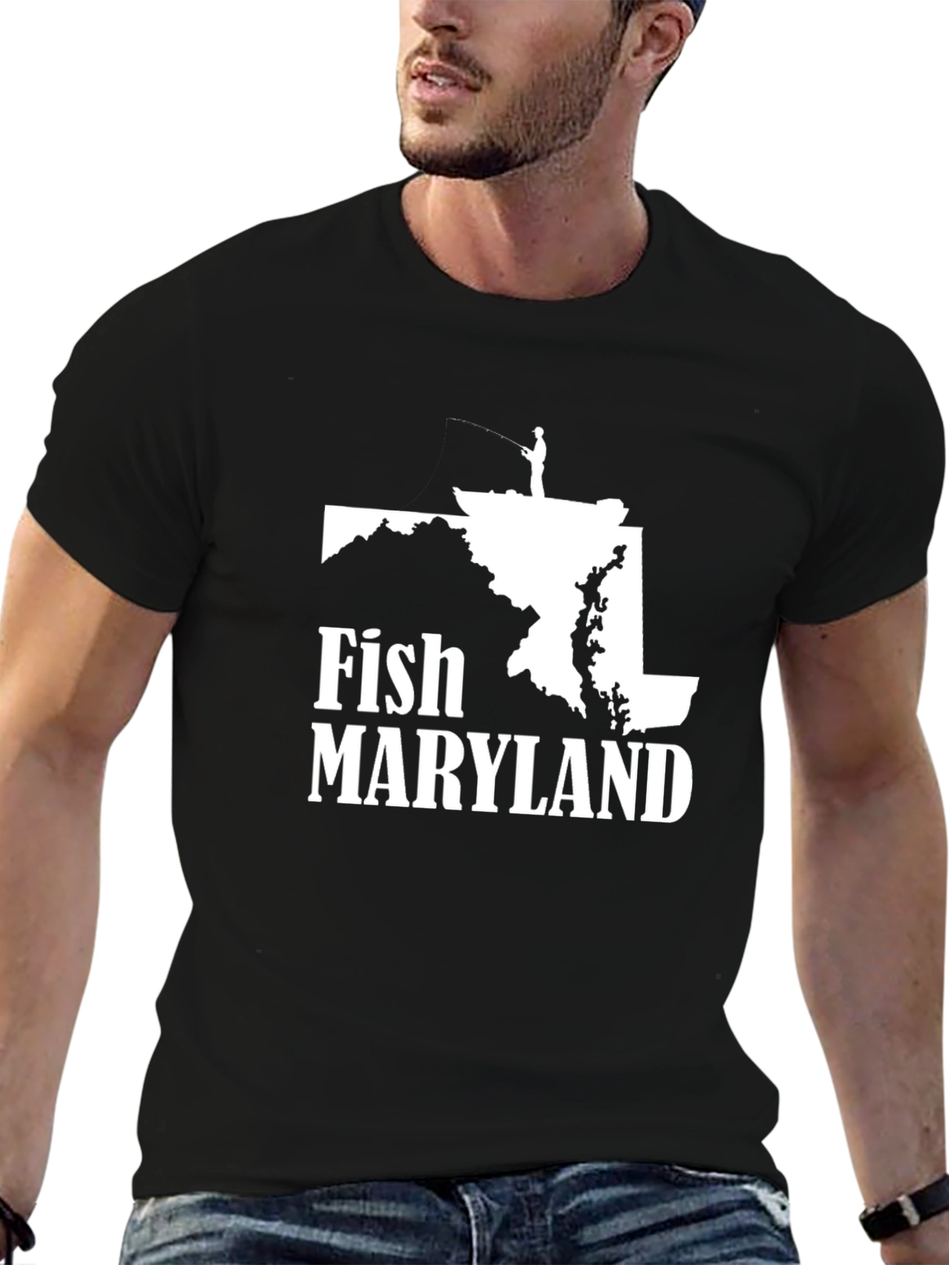 Fish Maryland Black T-Shirt