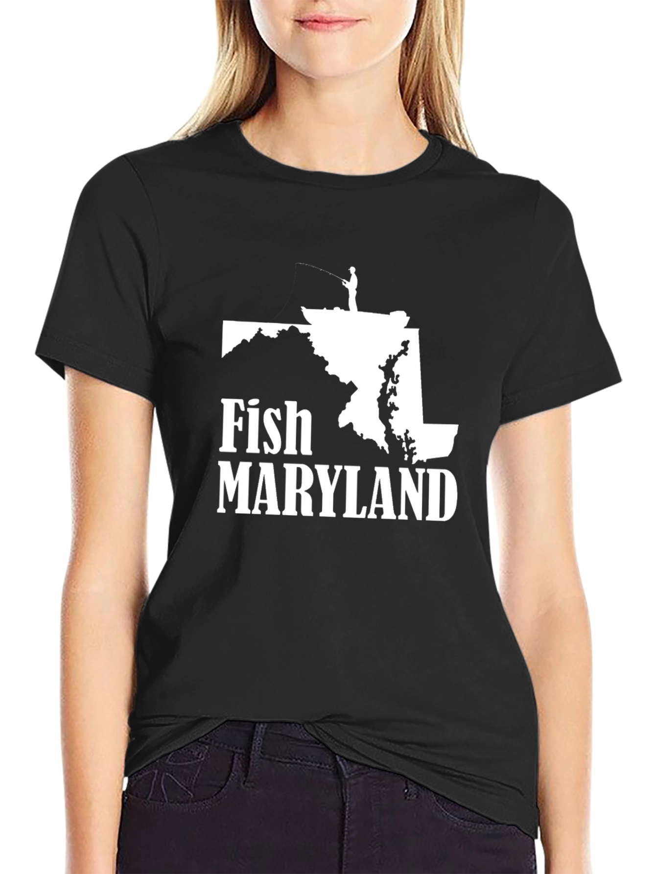 Fish Maryland Black T-Shirt