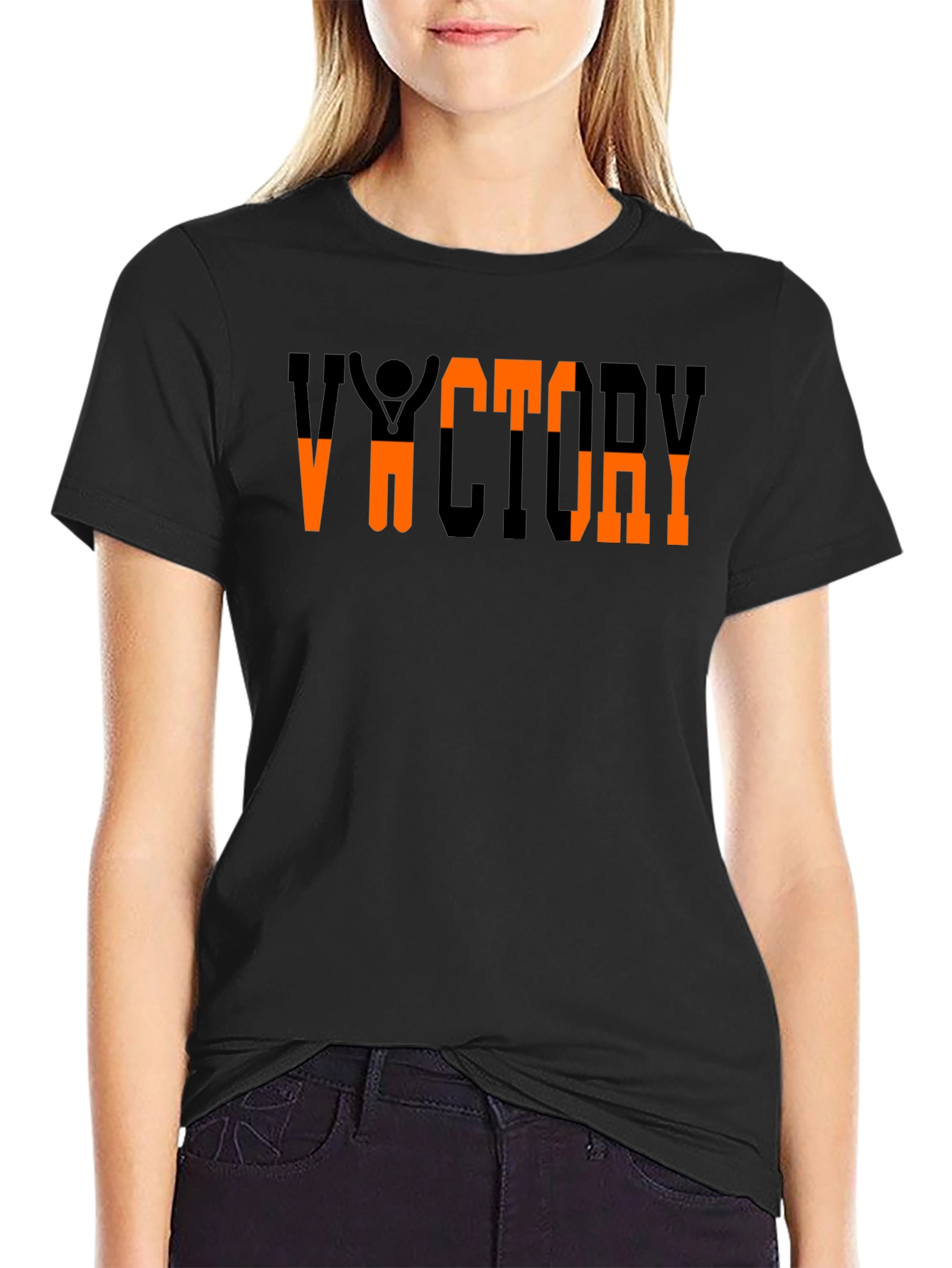 Victory Graphic Tee - Black Cotton Blend