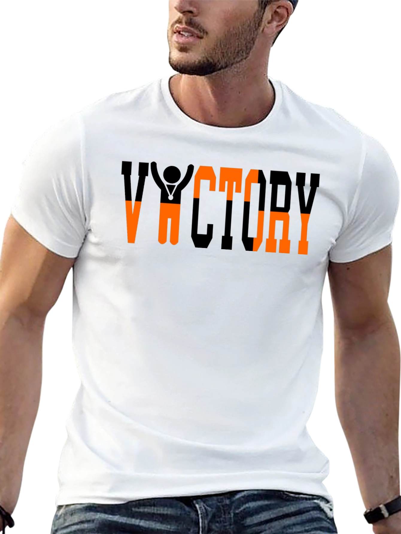 Victory Graphic Tee - Black Cotton Blend