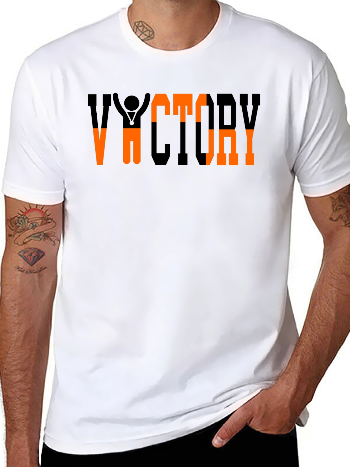 Victory Graphic Tee - Black Cotton Blend