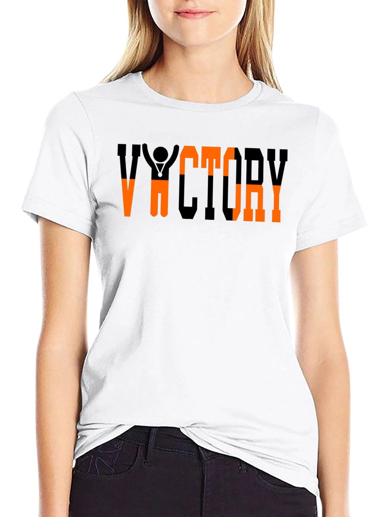 Victory Graphic Tee - Black Cotton Blend