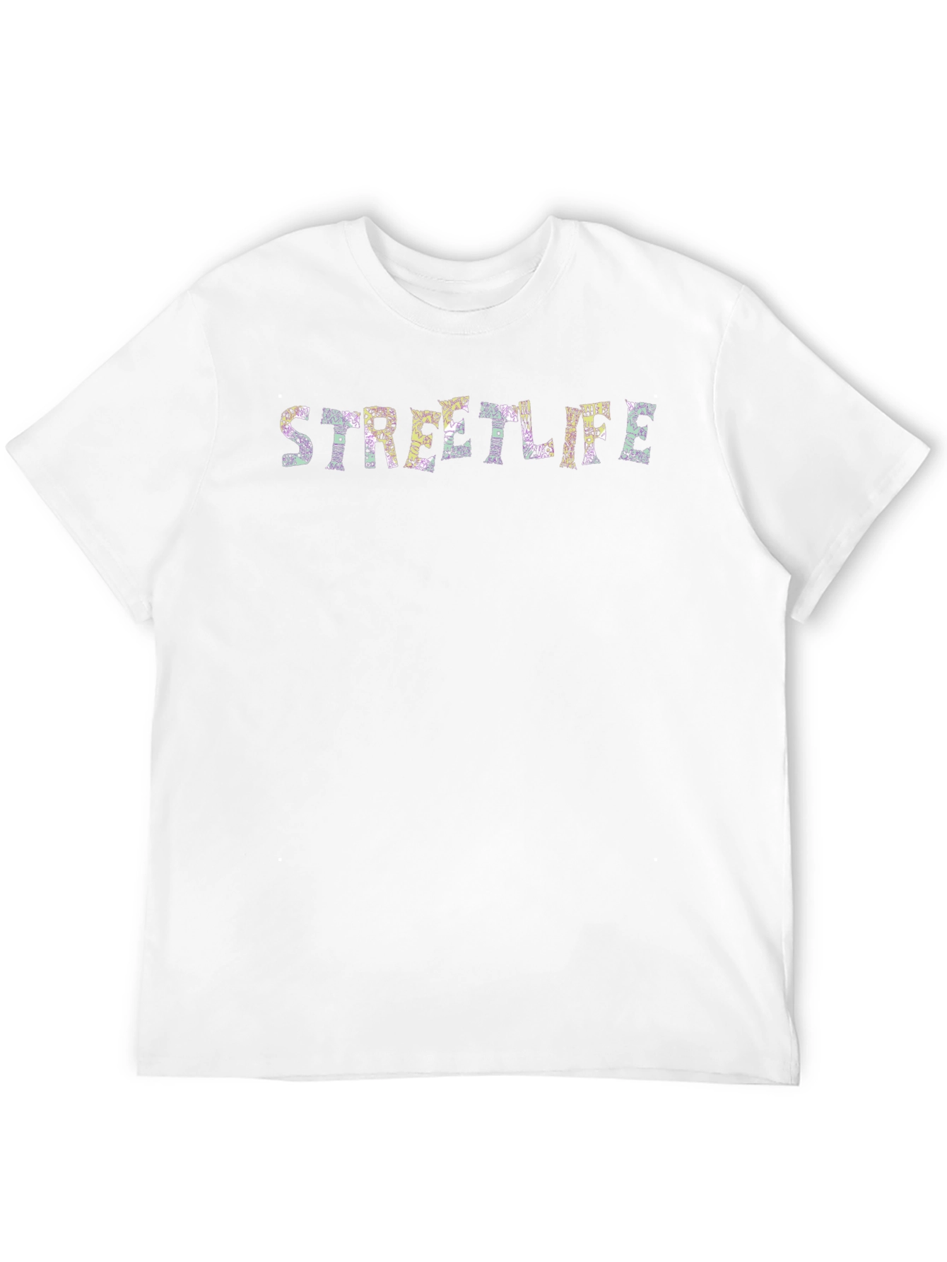 Streetlife Graphic Print Black T-Shirt