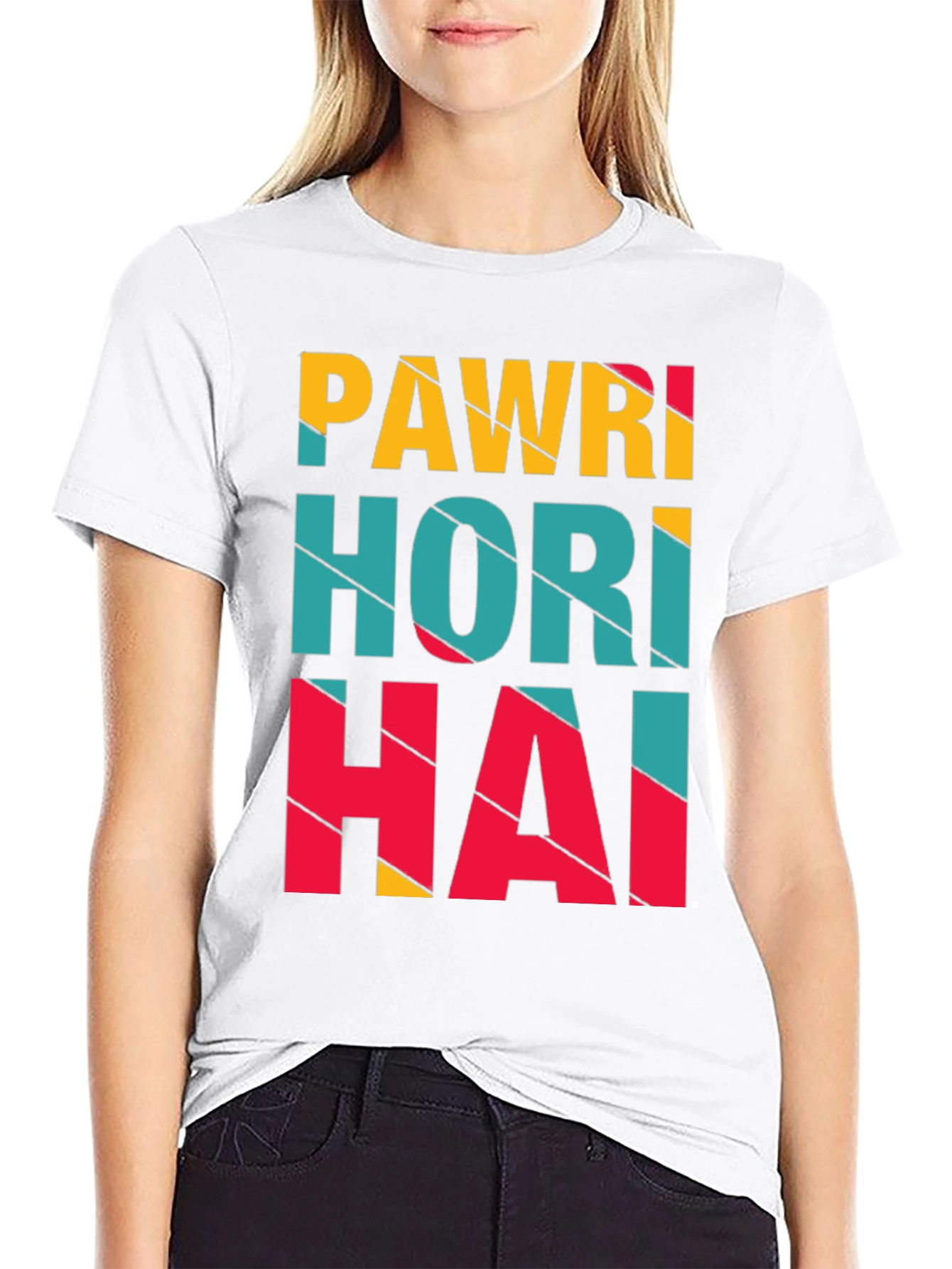 Pawri Hori Hai Graphic Print Black T-Shirt