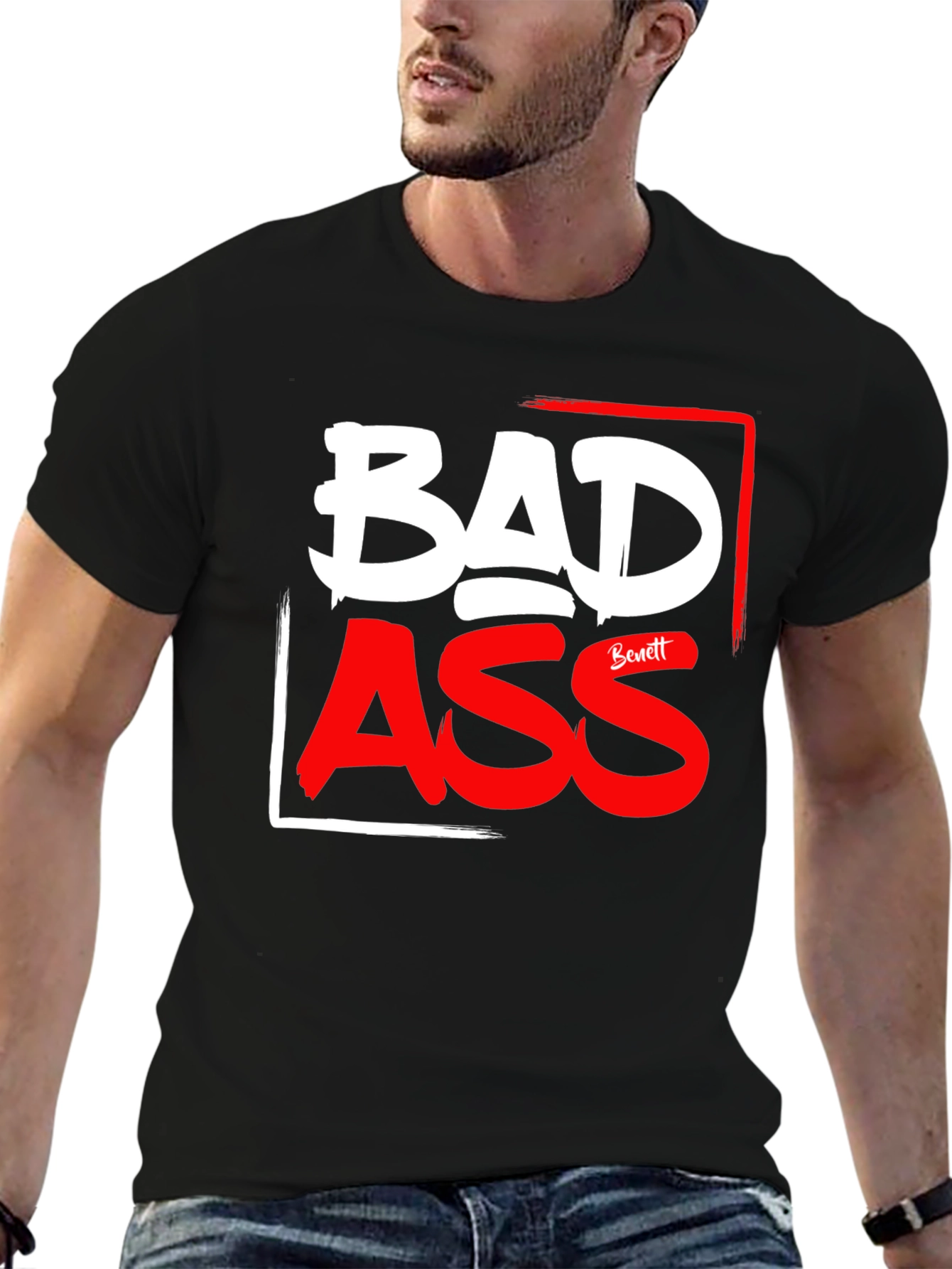 Bad Ass Graphic Print Tee