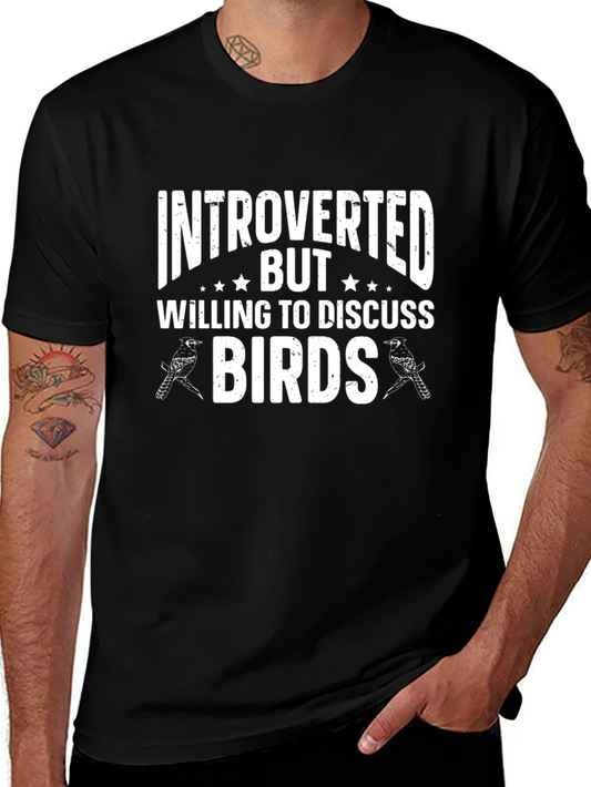 Introverted Bird Lover Graphic Tee