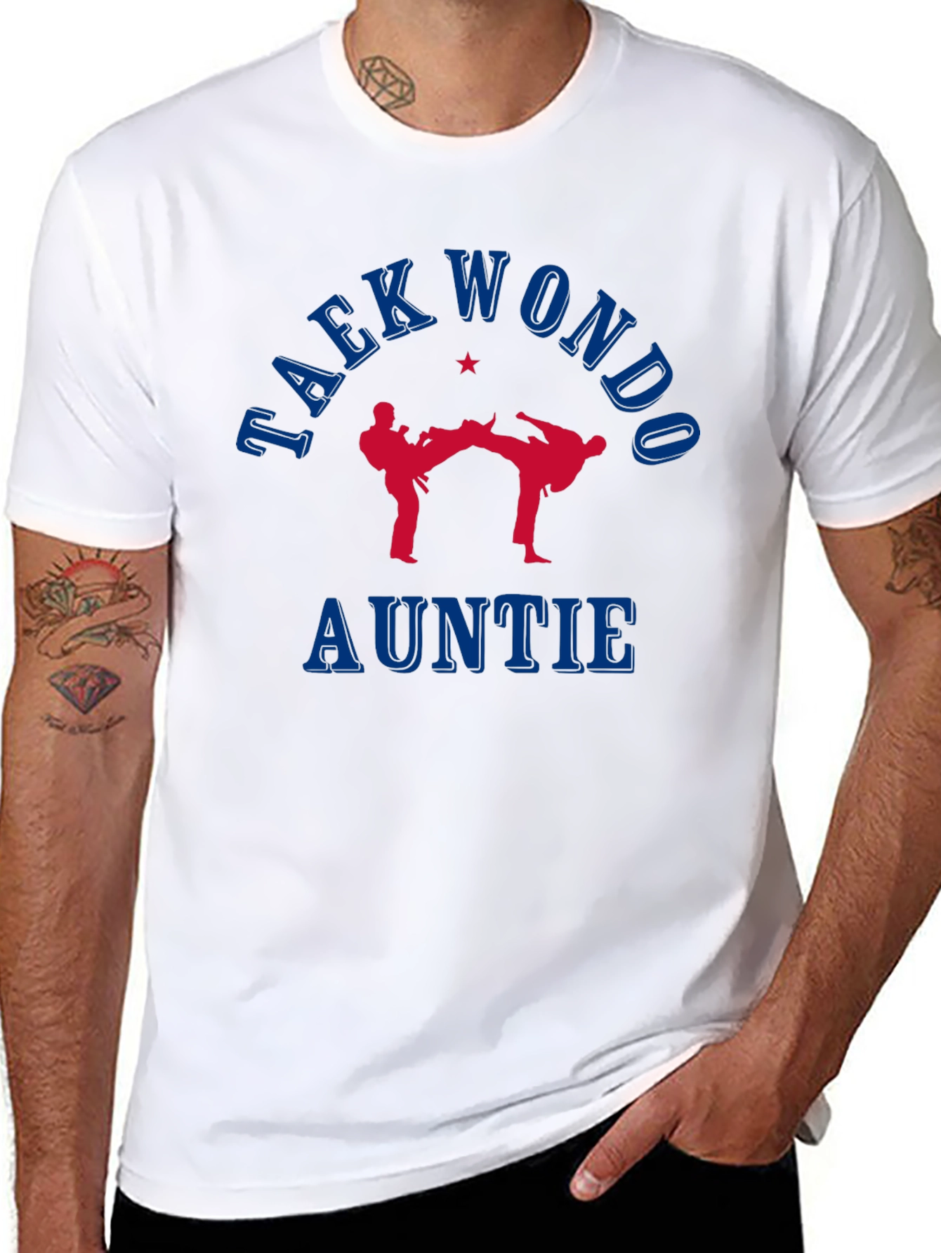Taekwondo Auntie T-Shirt Martial Arts Tee