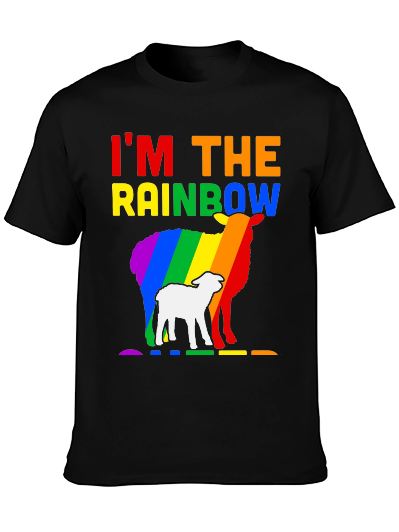 Rainbow Sheep LGBTQ Pride T-Shirt