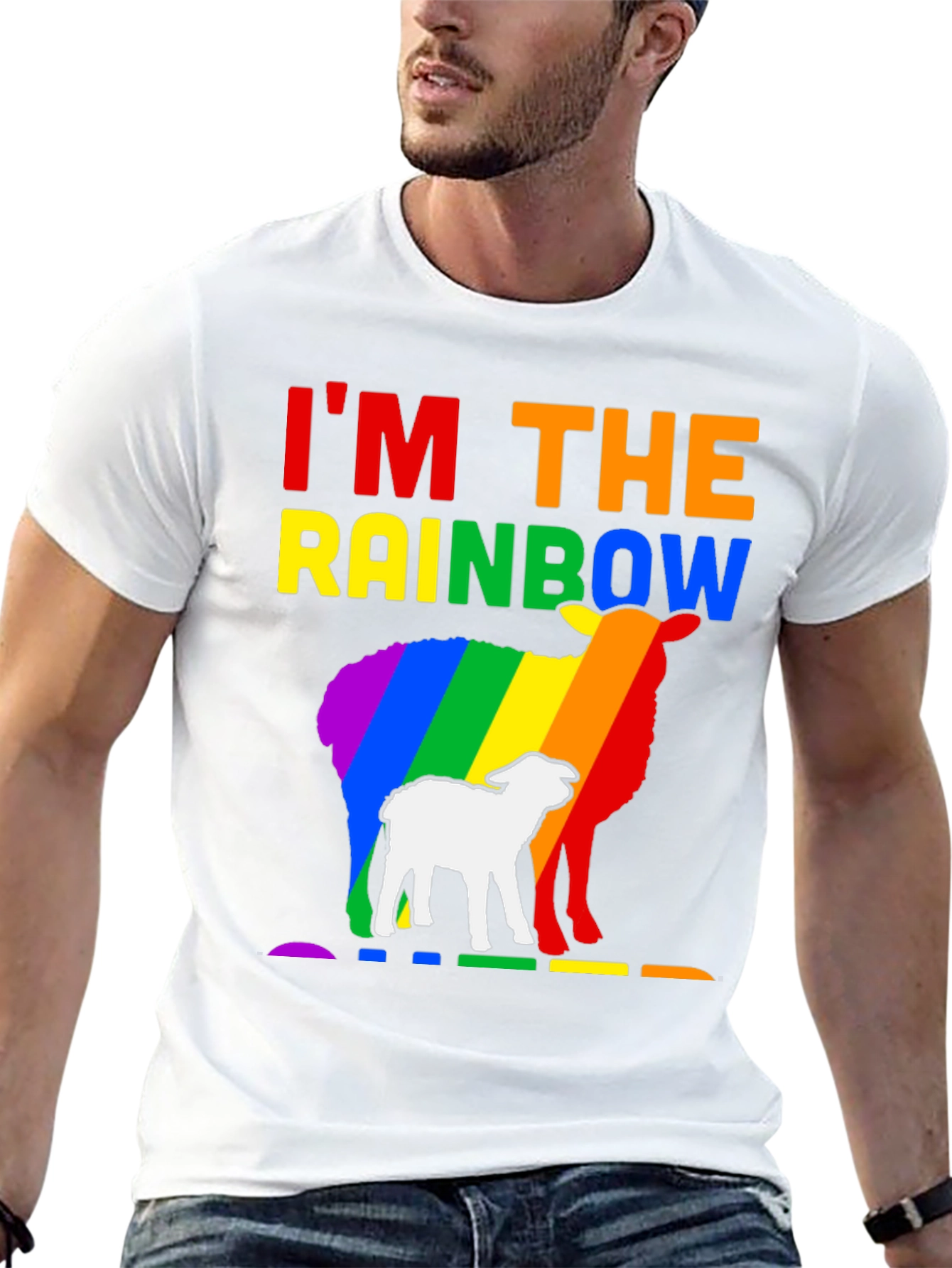 Rainbow Sheep LGBTQ Pride T-Shirt