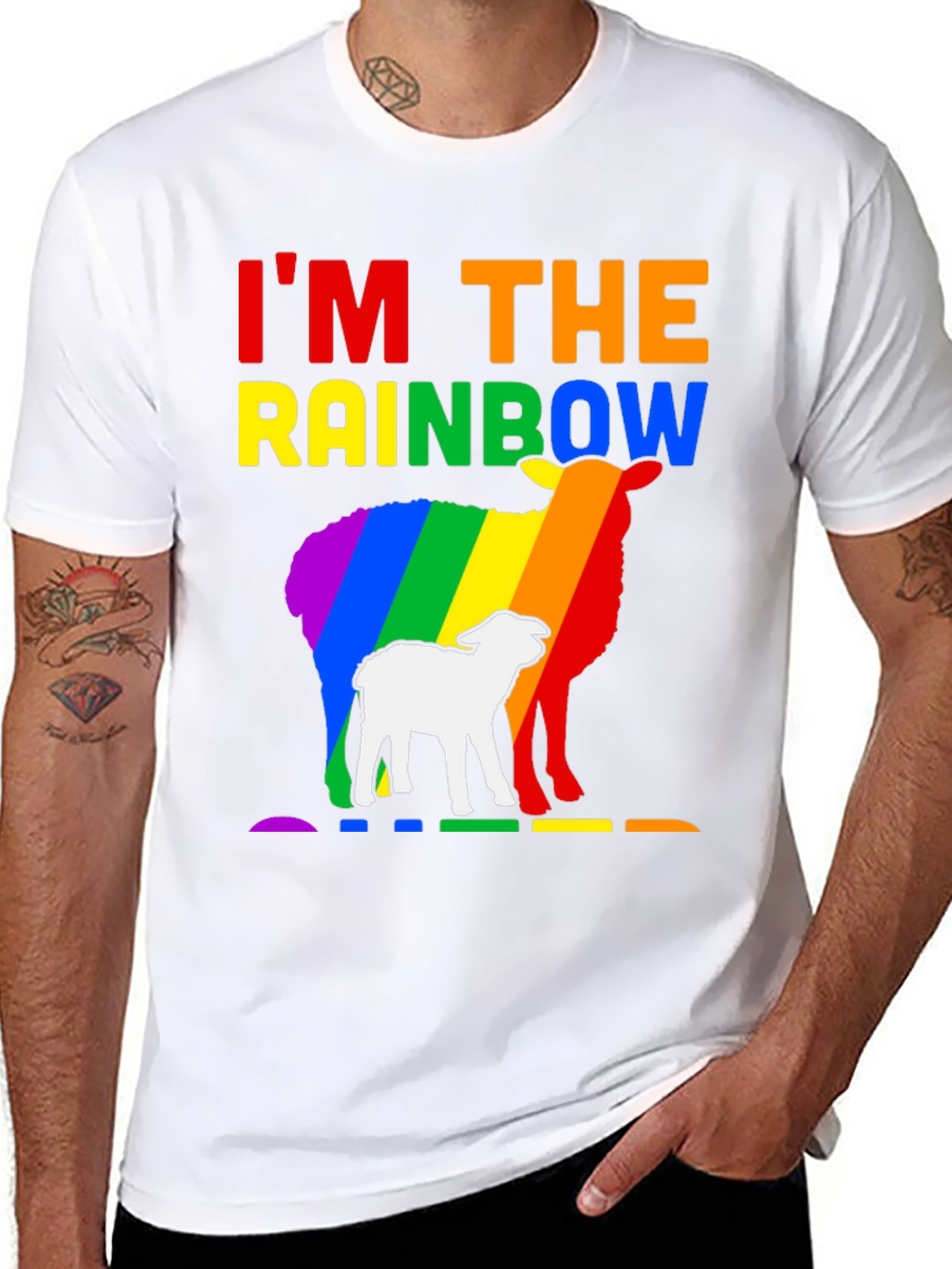 Rainbow Sheep LGBTQ Pride T-Shirt