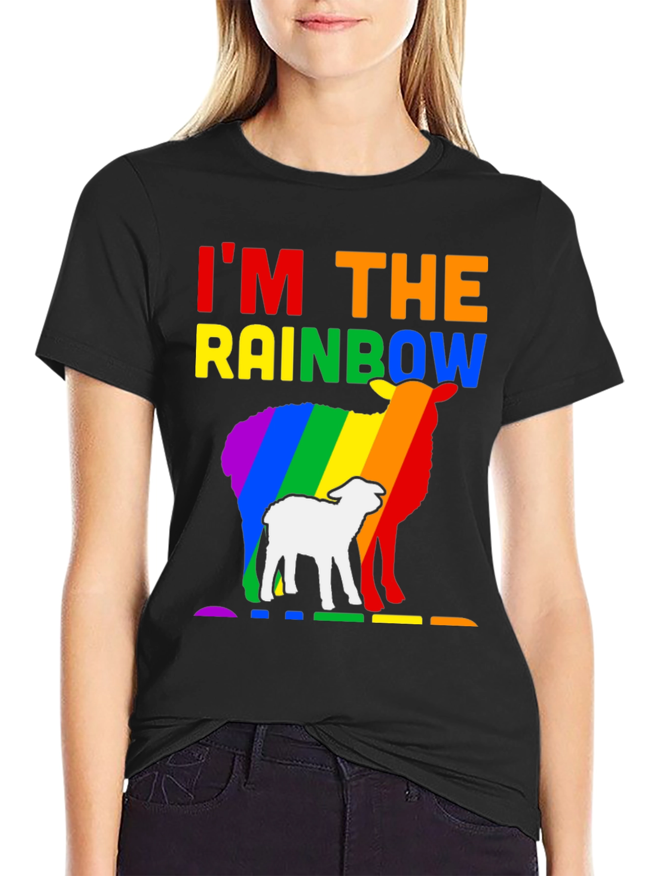 Rainbow Sheep LGBTQ Pride T-Shirt