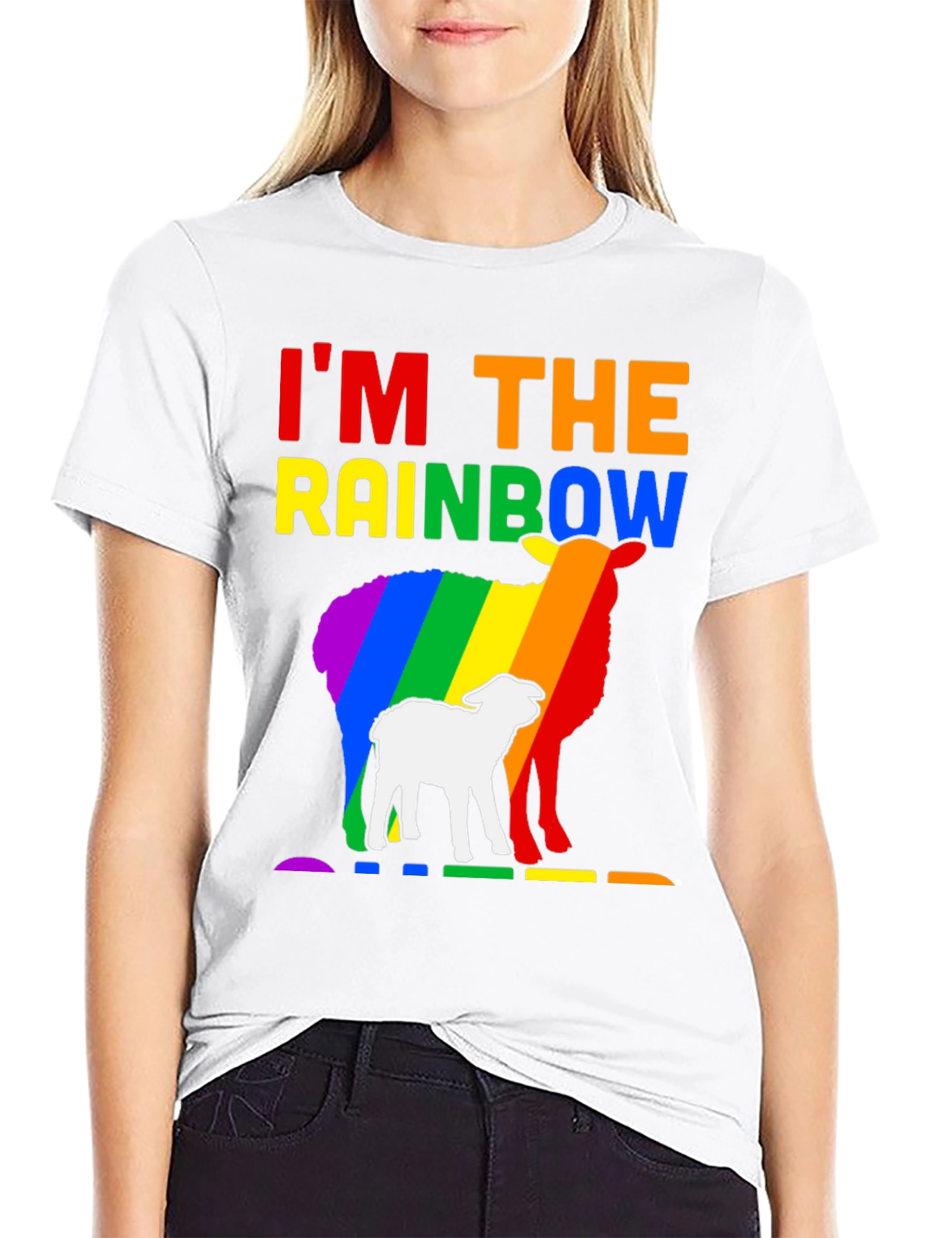 Rainbow Sheep LGBTQ Pride T-Shirt